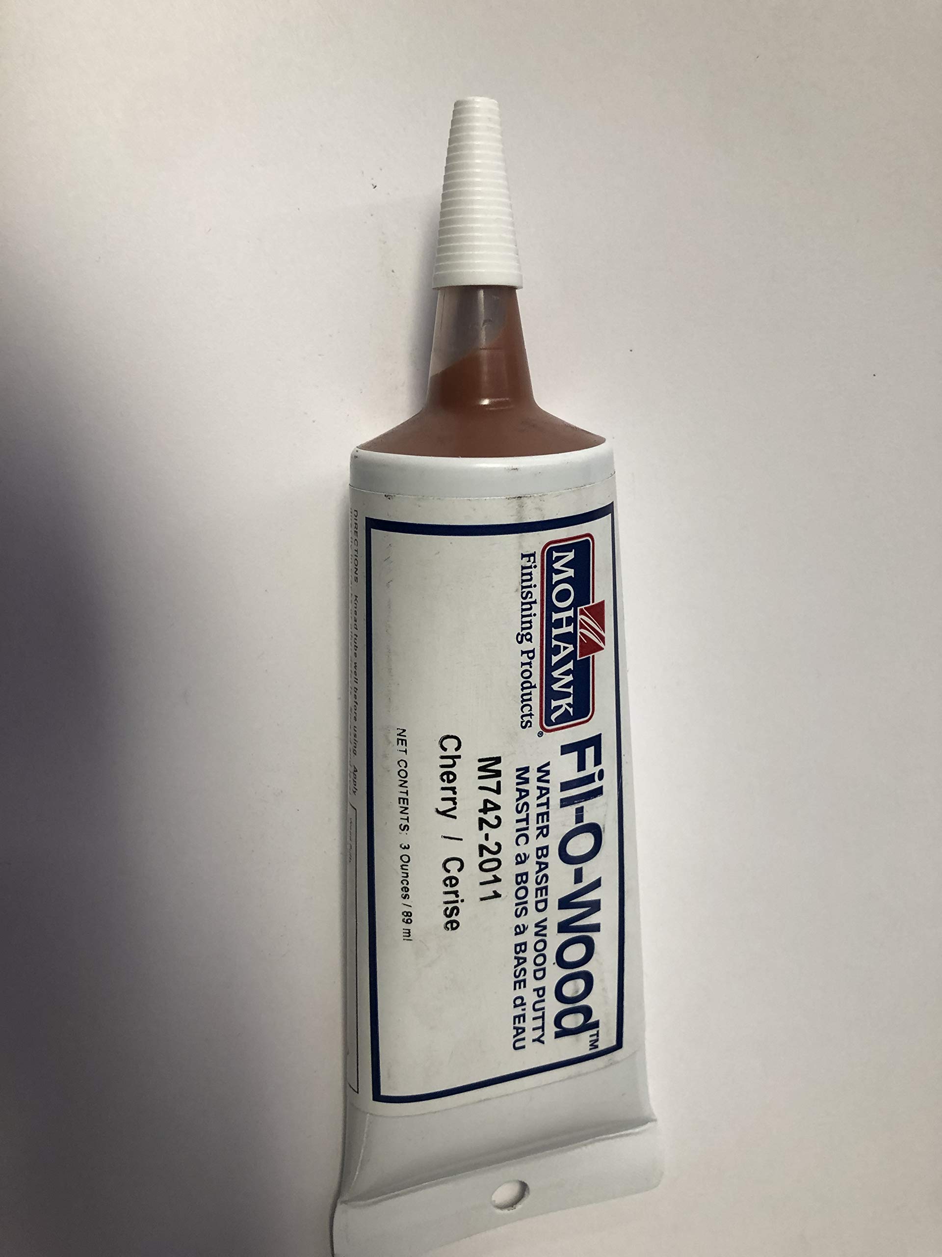 Fil-O-Wood Water Based Wood Putty (Cherry) - Premium Wood Filler for Furniture Repair, Cabinets & Flooring Gaps - Easy Sanding & Painting - Ideal for DIY Home Improvement Projects
