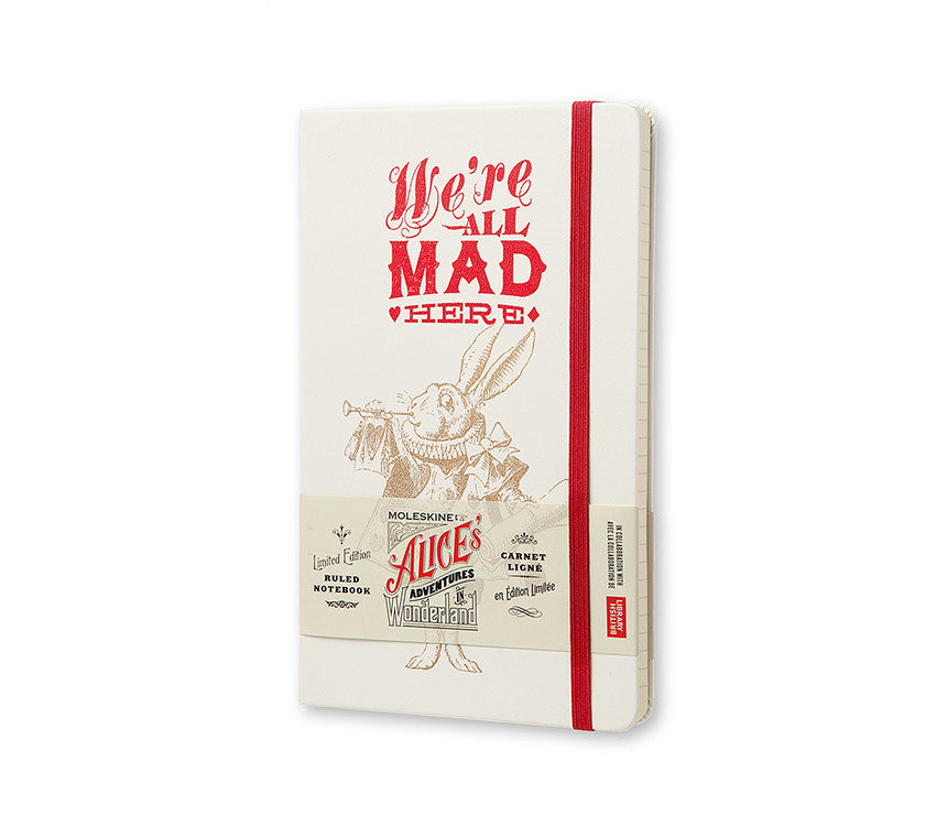 Moleskine Alice in Wonderland Limited Edition Hardcover Notebook - Large Size for Journaling, Sketching & Note Taking - Perfect Gift for Writers & Artists