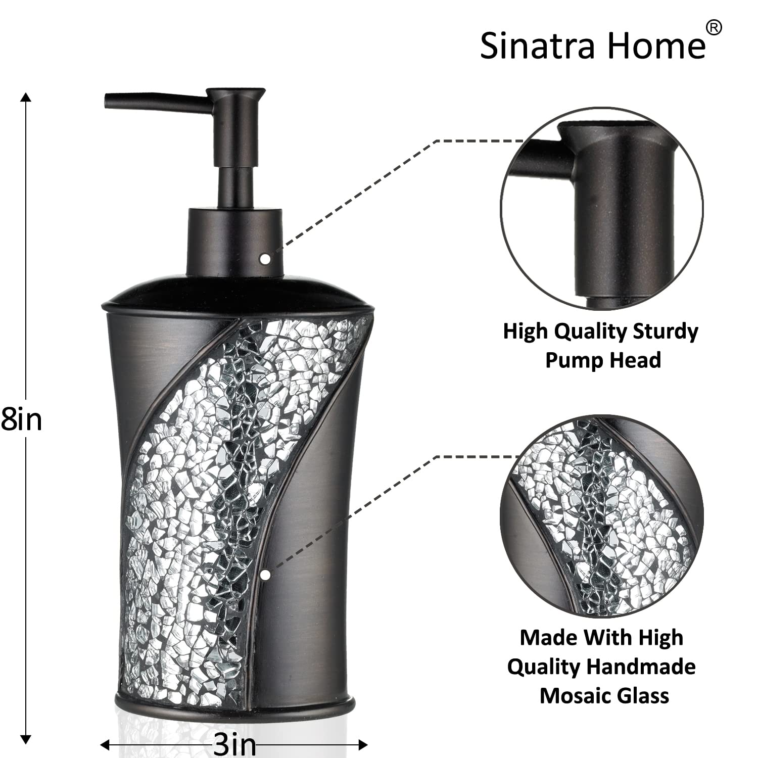 Premium Bath Orb Sinatra with Lotion Pump - Luxurious Bath & Body Care for Spa-Like Relaxation at Home