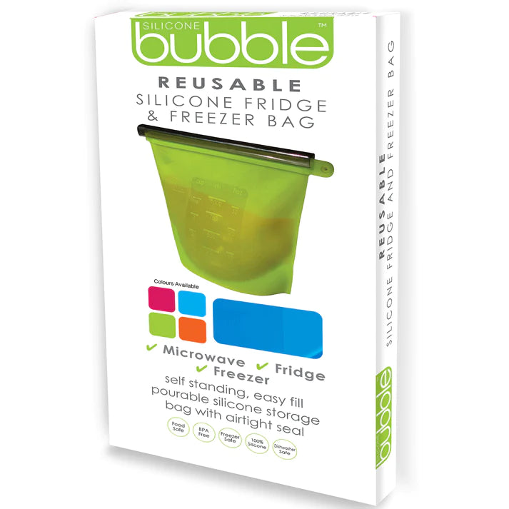 Reusable Silicone Food Storage Bags - Airtight Leakproof Freezer Safe BPA-Free - Perfect for Meal Prep, Snacks, Leftovers & Sous Vide Cooking