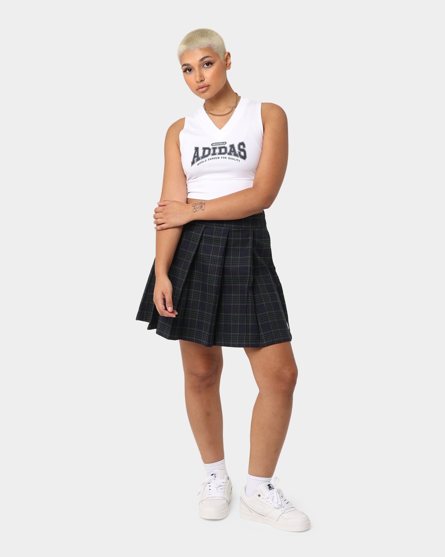 Adidas Women's Original Class Of '72 Crop Top - White Vintage Athletic Shirt for Gym, Running & Casual Streetwear