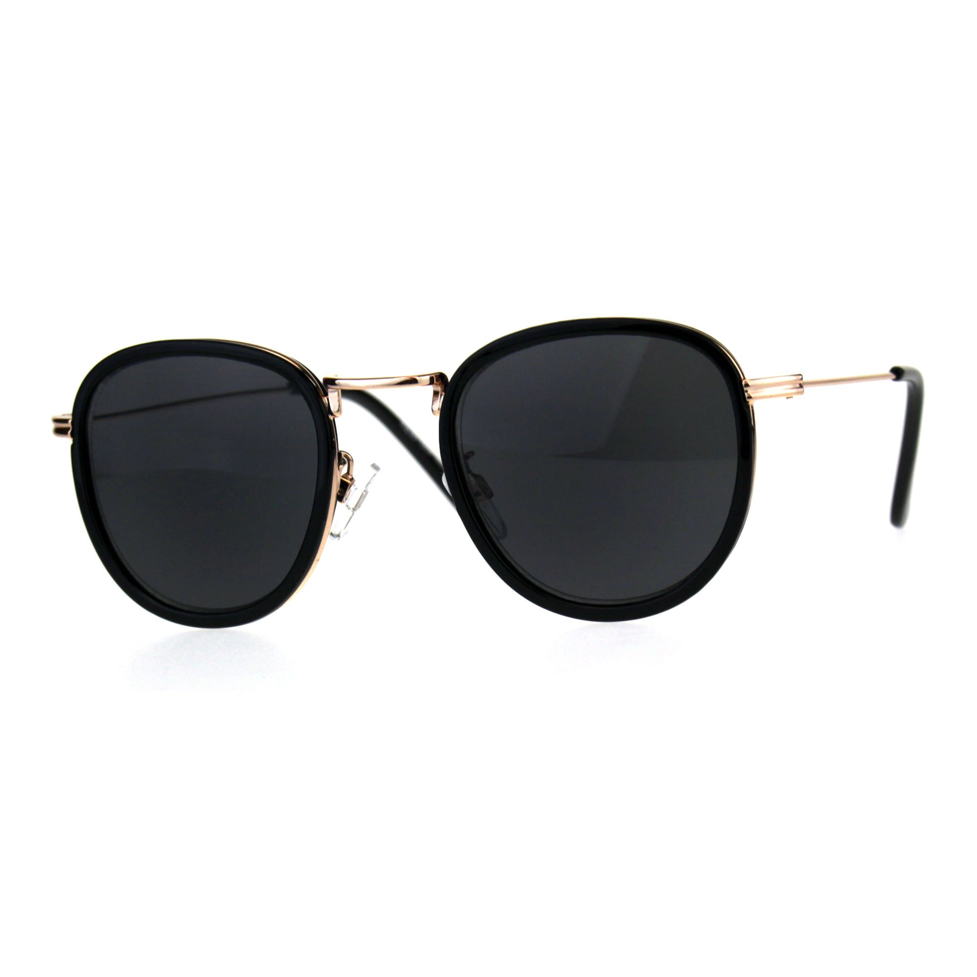 Vintage Round Double Rim Reading Sunglasses for Men & Women - UV Protection, Anti-Glare, Lightweight & Comfortable - Perfect for Reading, Driving, and Outdoor Activities