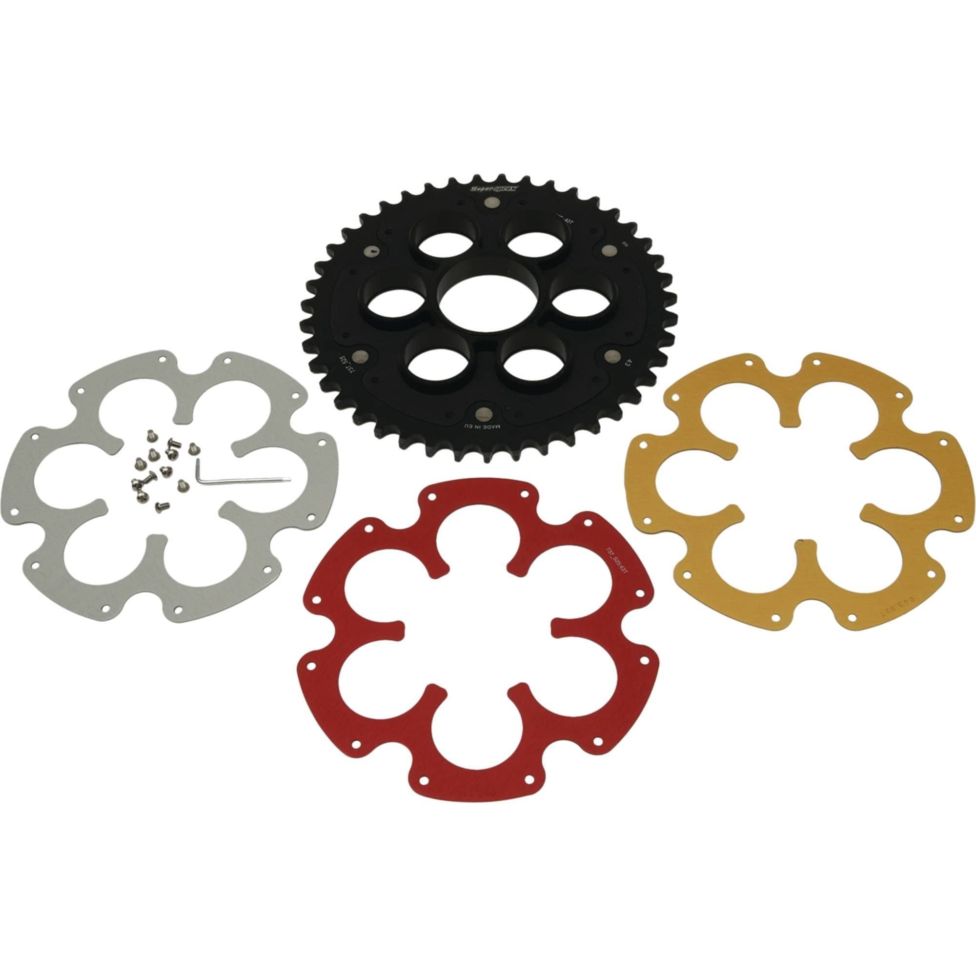 Supersprox RSA-737525-43-KIT Ducati Edge Kit - High Performance Motorcycle Sprocket Kit for Ducati Bikes - Perfect for Racing, Off-Road & Street Riding