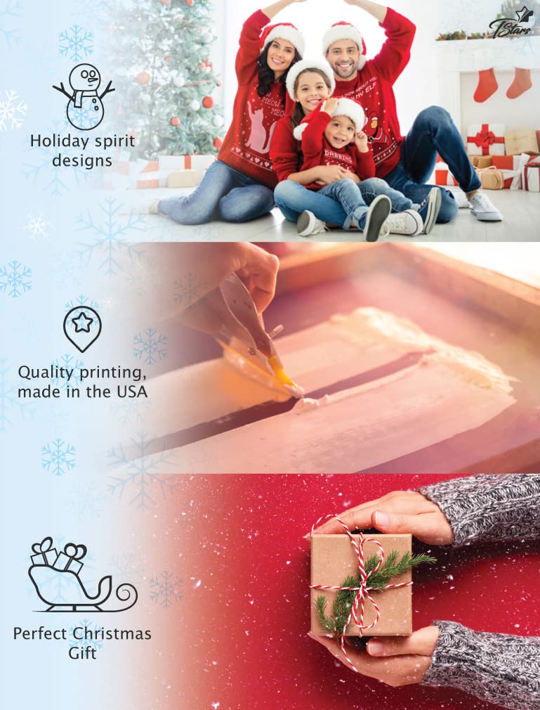 Tstars Christmas Pregnancy Shirt - 'Baby It's Cold Outside' Maternity Long Sleeve Top for Holiday Photos & Winter Family Gatherings