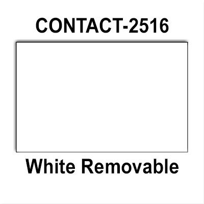 160,000 Compatible White Removable Labels for Contact 25-88, 25-99, 25-5 Price Guns - Full Case with 20 Ink Rollers Included | Perfect for Retail Pricing, Inventory Labeling & Warehouse Organization