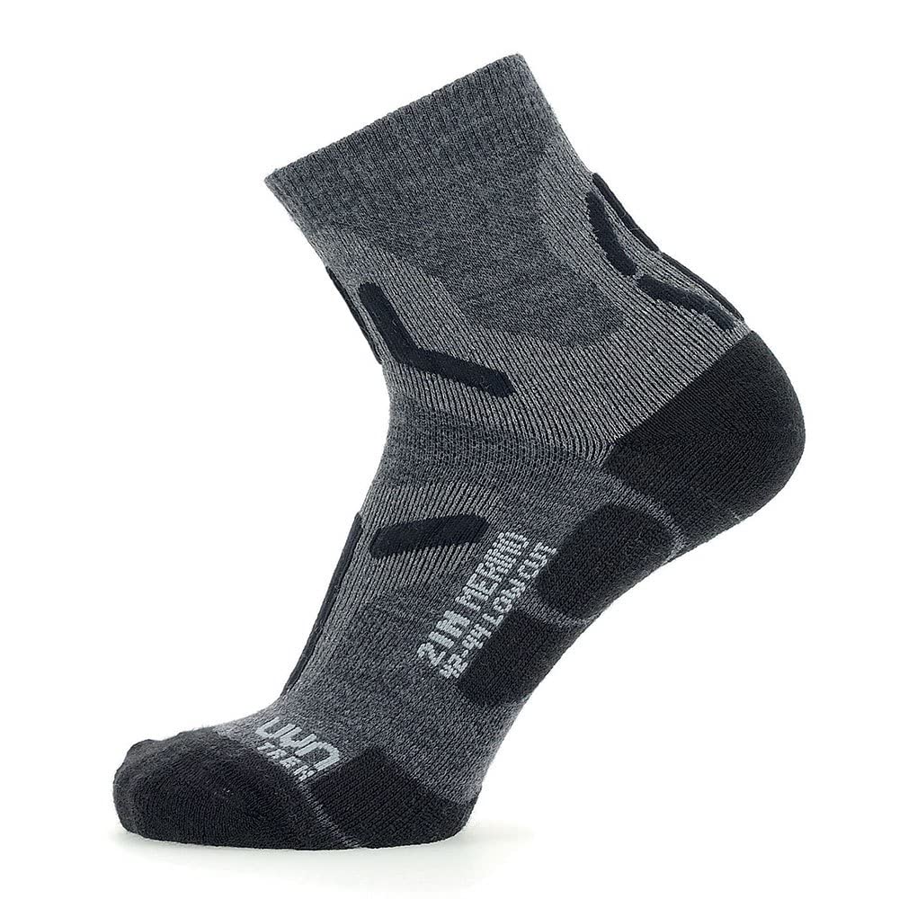 UYN Men's Trekking 2in Merino Low Cut Socks - Breathable Hiking Socks for Outdoor Adventures & Mountain Climbing