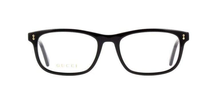 Gucci GG 1046O 004 Black Rectangle Unisex Eyeglasses - Stylish Prescription Glasses for Men & Women - Perfect for Work, Reading & Fashion Accessories