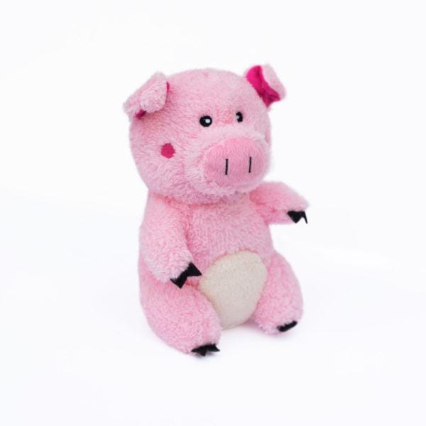 ZippyPaws Cheeky Chumz Pig Plush Squeaky Dog Toy for Small & Medium Breeds - Fun Interactive Playtime & Cuddling Companion for Pets