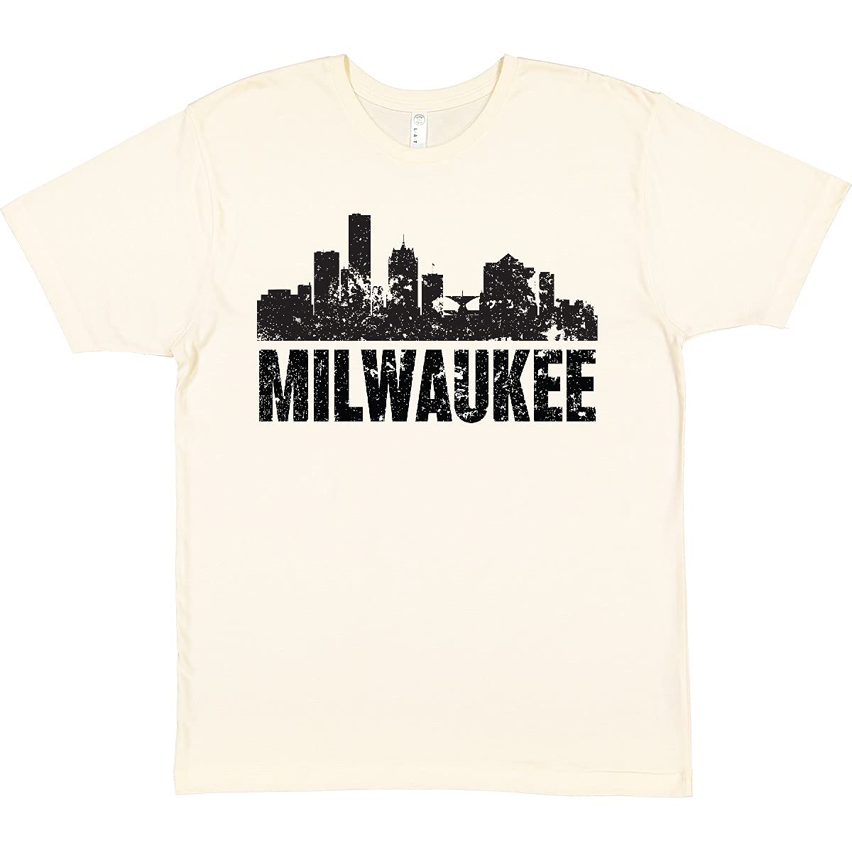 Inktastic Milwaukee Skyline Grunge Graphic T-Shirt for Men & Women - Vintage Urban Style Tee for Casual Wear, Street Fashion, and City Pride