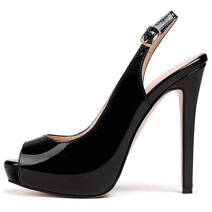 Eithy Women's Slingback Sandals - Thin High Heel Summer Pumps for Women - Comfortable Dress Shoes for Weddings, Parties & Office Wear