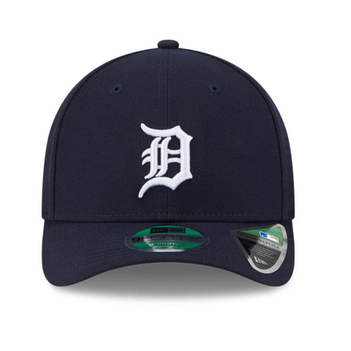 New Era 9Forty M Crown Detroit Tigers Snapback Baseball Cap - Navy Blue Adjustable Hat for Men & Women - Perfect for Baseball Games, Streetwear Fashion & Casual Outfits