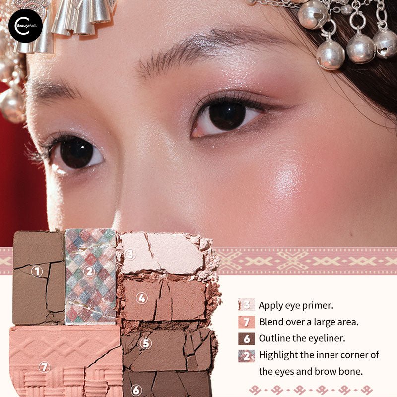 Judydoll Tangram Fun Eyeshadow Palette - 9 Vibrant Matte & Shimmer Colors for Everyday & Party Makeup | Perfect for Professional & DIY Looks
