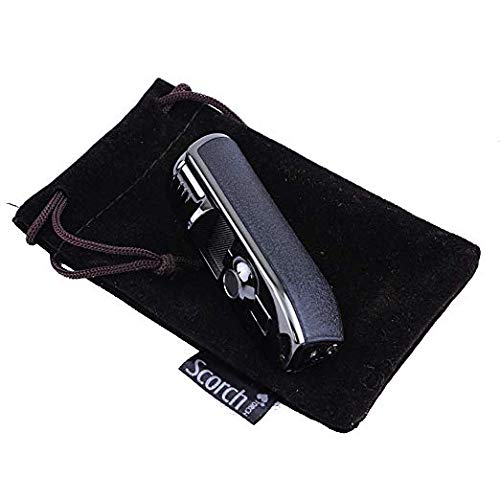 Triple Jet Flame Butane Torch Lighter with Cigar Punch - Windproof Refillable Lighter for Cigars, Cigarettes & Outdoor Use - Perfect for Camping, BBQ and Smoking Accessories