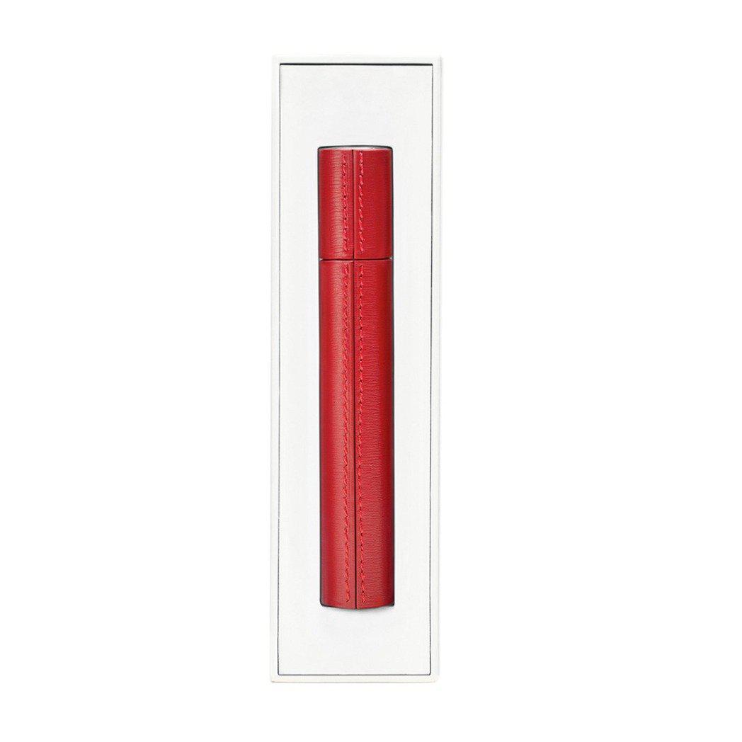 Black Serum Mascara in Leather Sleeve - Volumizing & Lengthening for Dramatic Lashes | Perfect for Night Out & Special Occasions