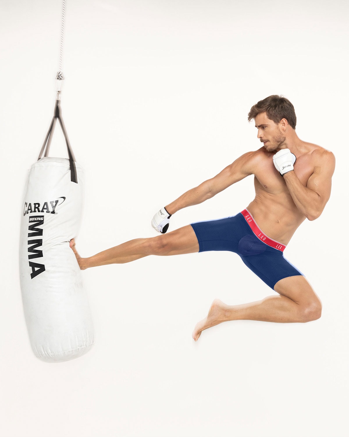 Breathable Long Athletic Boxer Briefs with Side Pocket - Moisture-Wicking Men's Underwear for Sports & Workout
