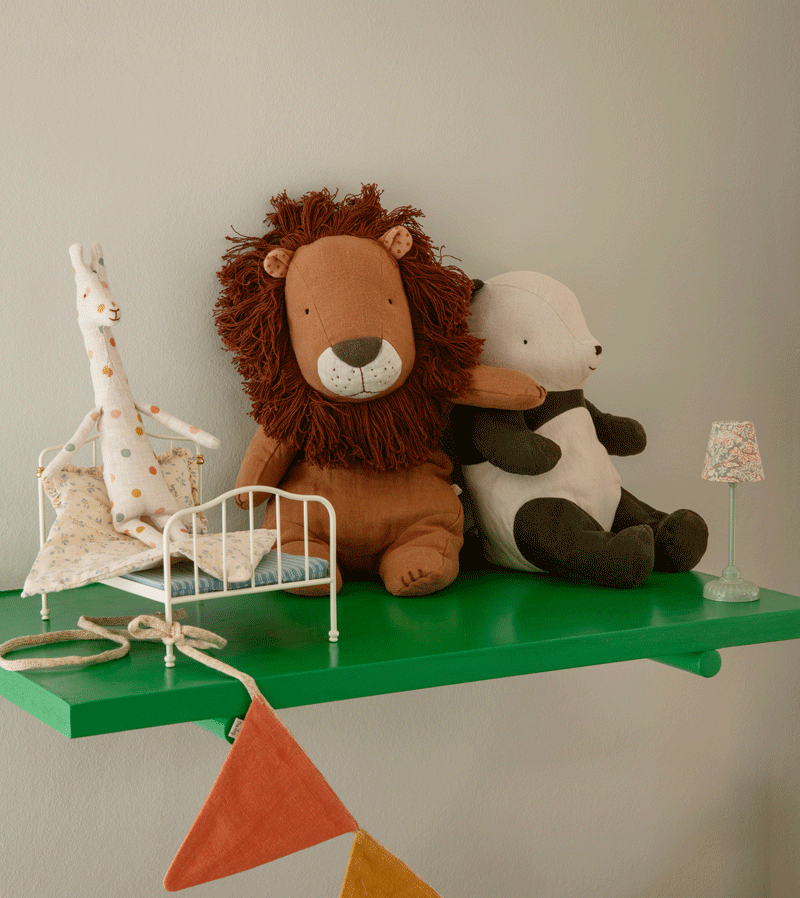 Maileg Safari Friend Big Lion Plush Toy - Soft Stuffed Animal for Kids, Nursery Decor & Safari Themed Playtime