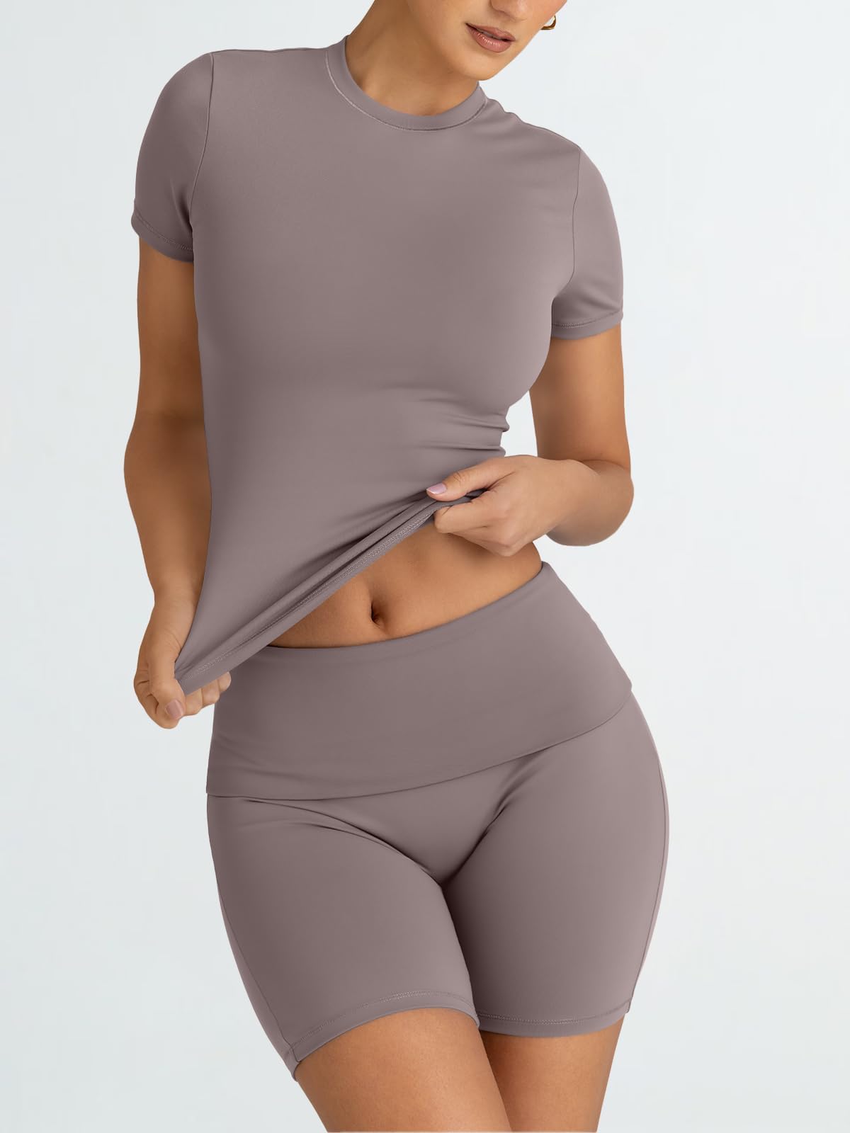 Trendy Queen Women's 2-Piece Workout Sets - Matching Shorts & Top Lounge Sets for Gym, Yoga, Running & Summer Outfits | Comfortable Athletic Wear for Workout & Casual Street Style
