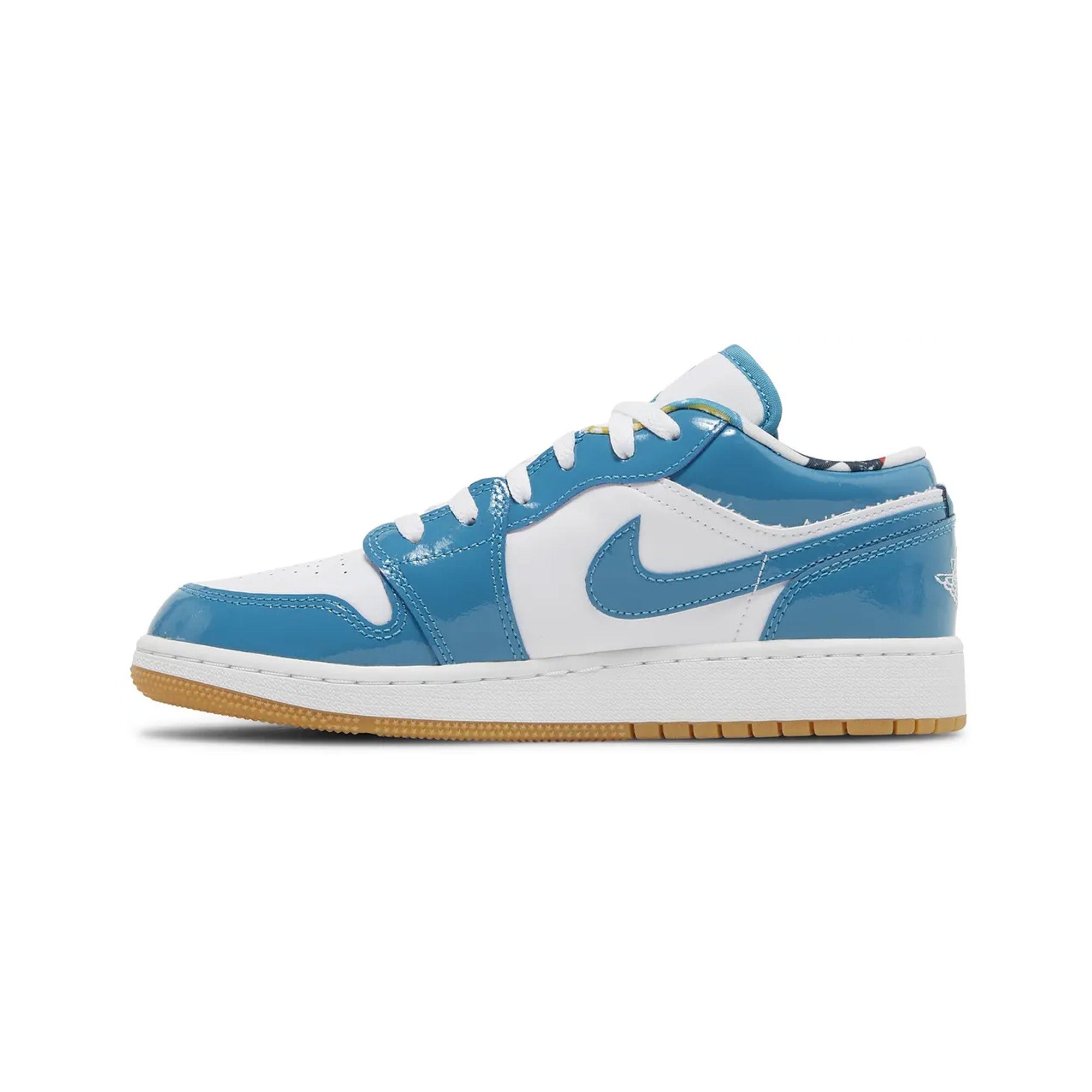 Air Jordan 1 Low 'Barcelona' GS Sneakers - Women's Basketball Shoes for Casual Wear & Street Style Fashion - Perfect for School, Gym, and Everyday Outfits