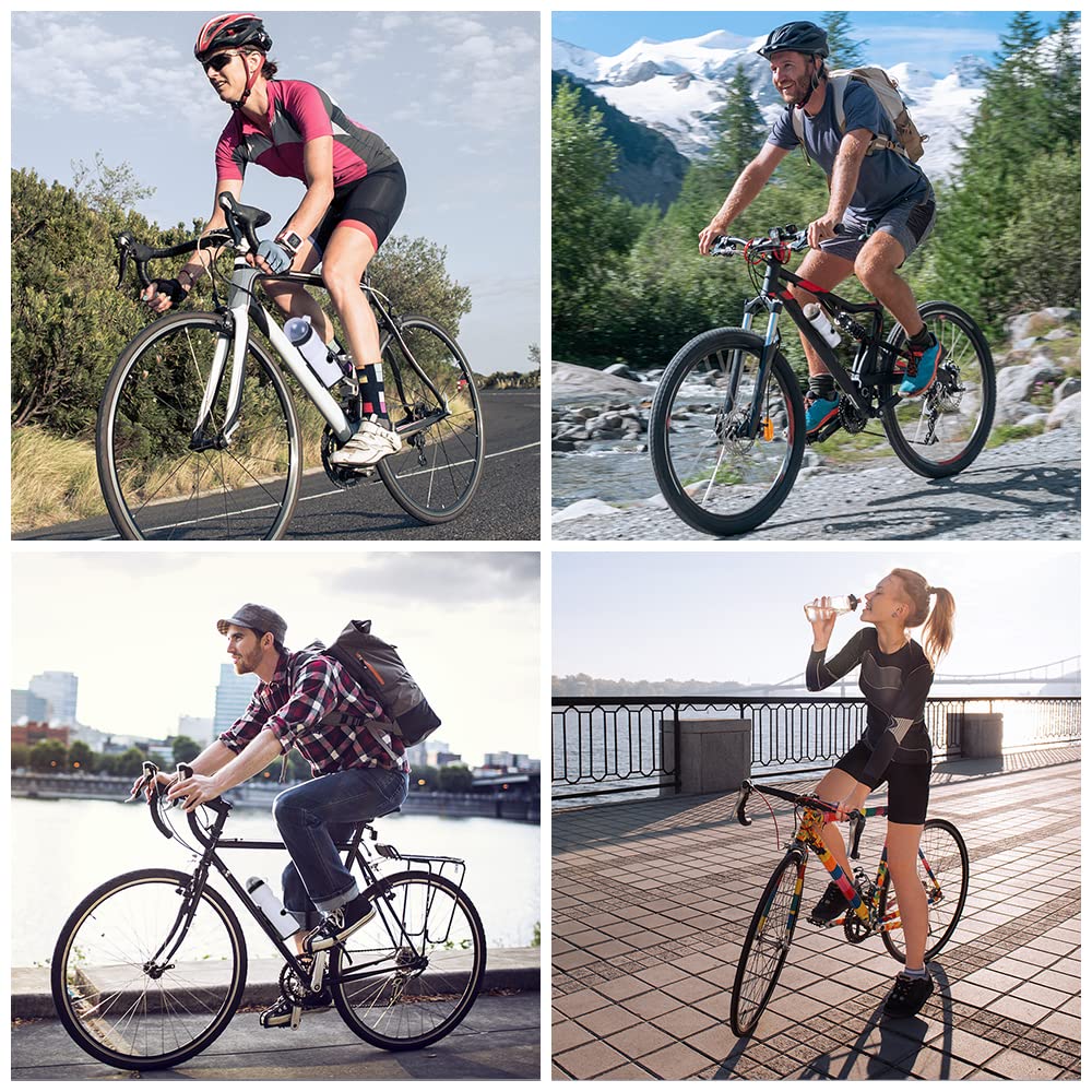 Lightweight Alloy Bike Water Bottle Holder - Universal Bicycle Bottle Cage with Screw Tool for Road, Mountain & Hybrid Bikes - Easy Installation & Quick Mount - Perfect for Cycling, Commuting & Outdoor Adventures - Black