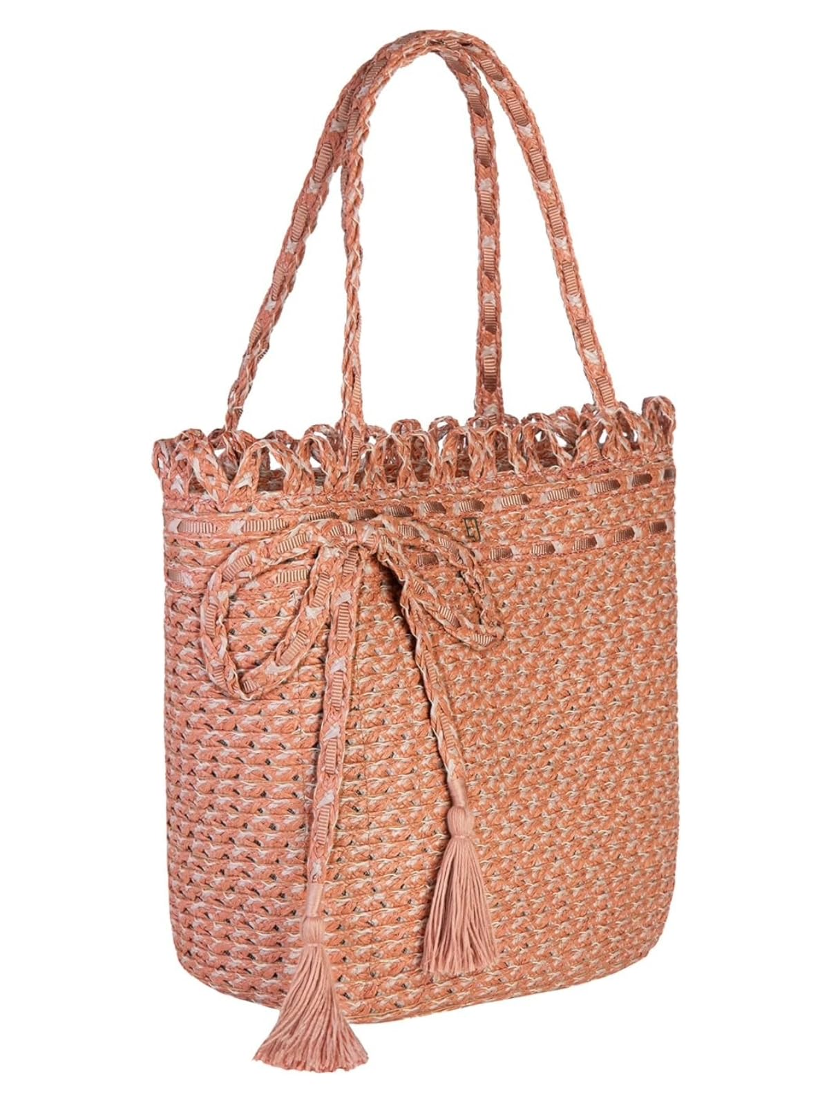 Eric Javits Squishee St. Tropez Straw Tote Bag for Women - Lightweight Summer Beach Bag with Adjustable Strap - Perfect for Pool, Vacation & Shopping