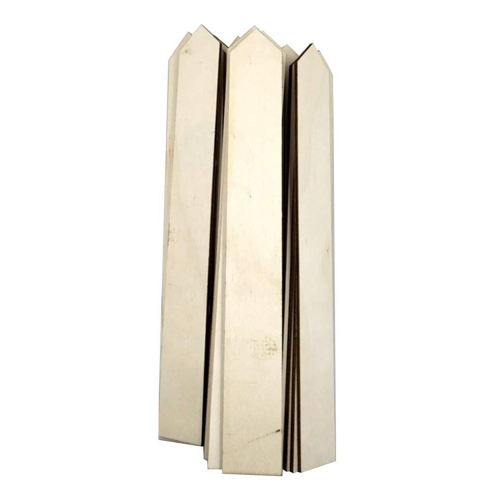 50 Pack Wooden Garden Labels with Long Strip Stakes - Durable Plant Markers for Herbs, Vegetables & Flowers - Perfect for Outdoor Gardening & Indoor Plant Identification