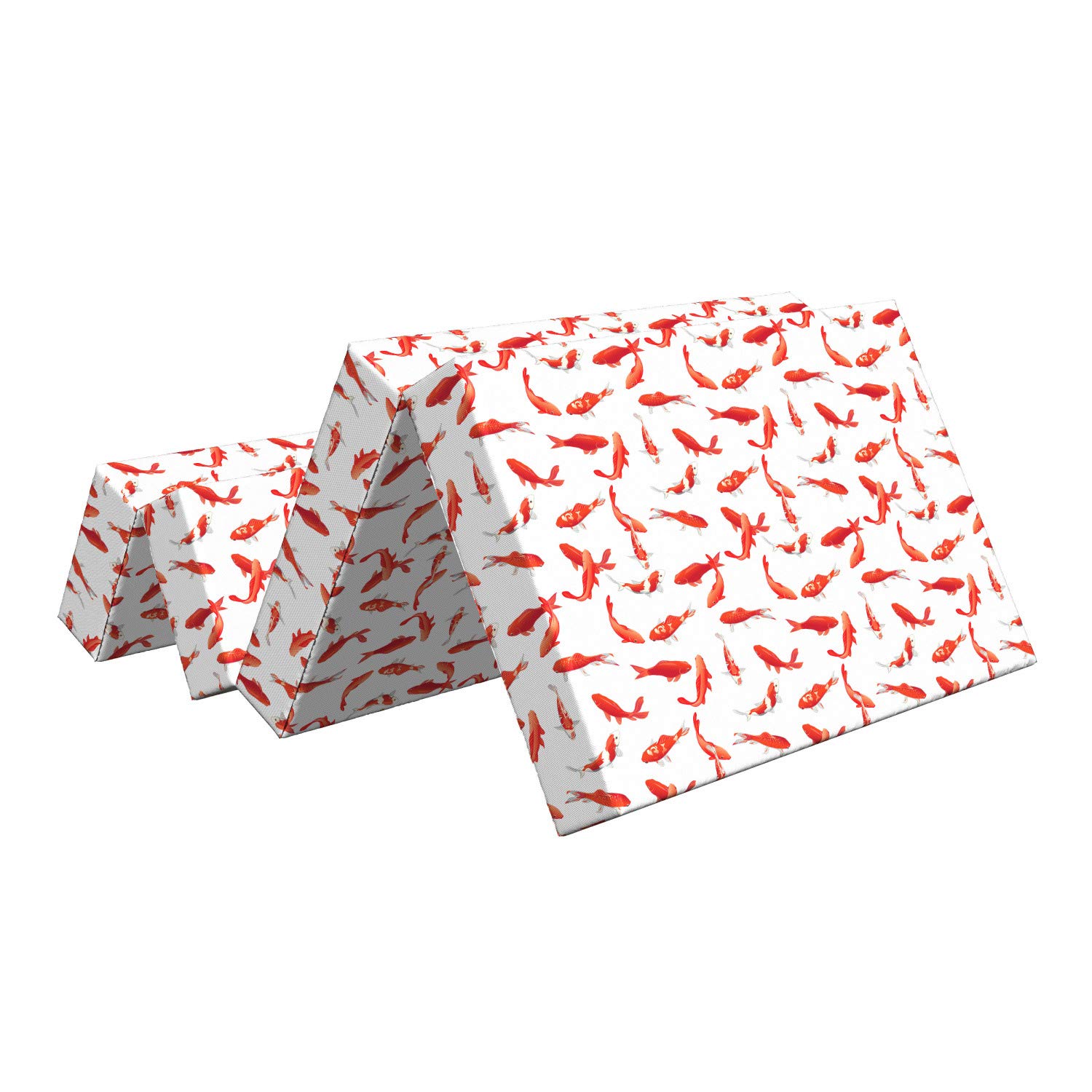 Ambesonne Koi Fish Foldable Mattress - 74.8
