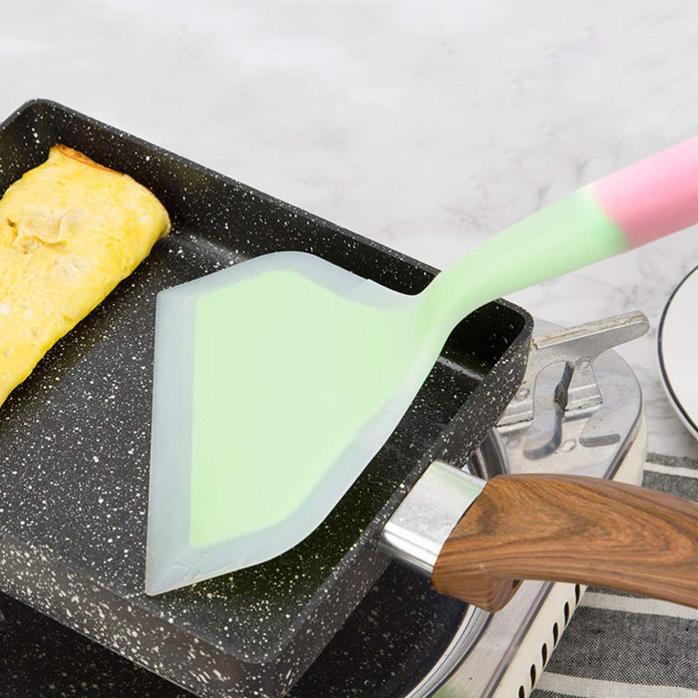 DOITOOL 2-Pack Silicone Fish Spatulas - Heat-Resistant Kitchen Cooking Utensils for Flipping, Scraping & Serving - Non-Stick Safe for Pans - Perfect for Grilling, Baking & Home Kitchen Use