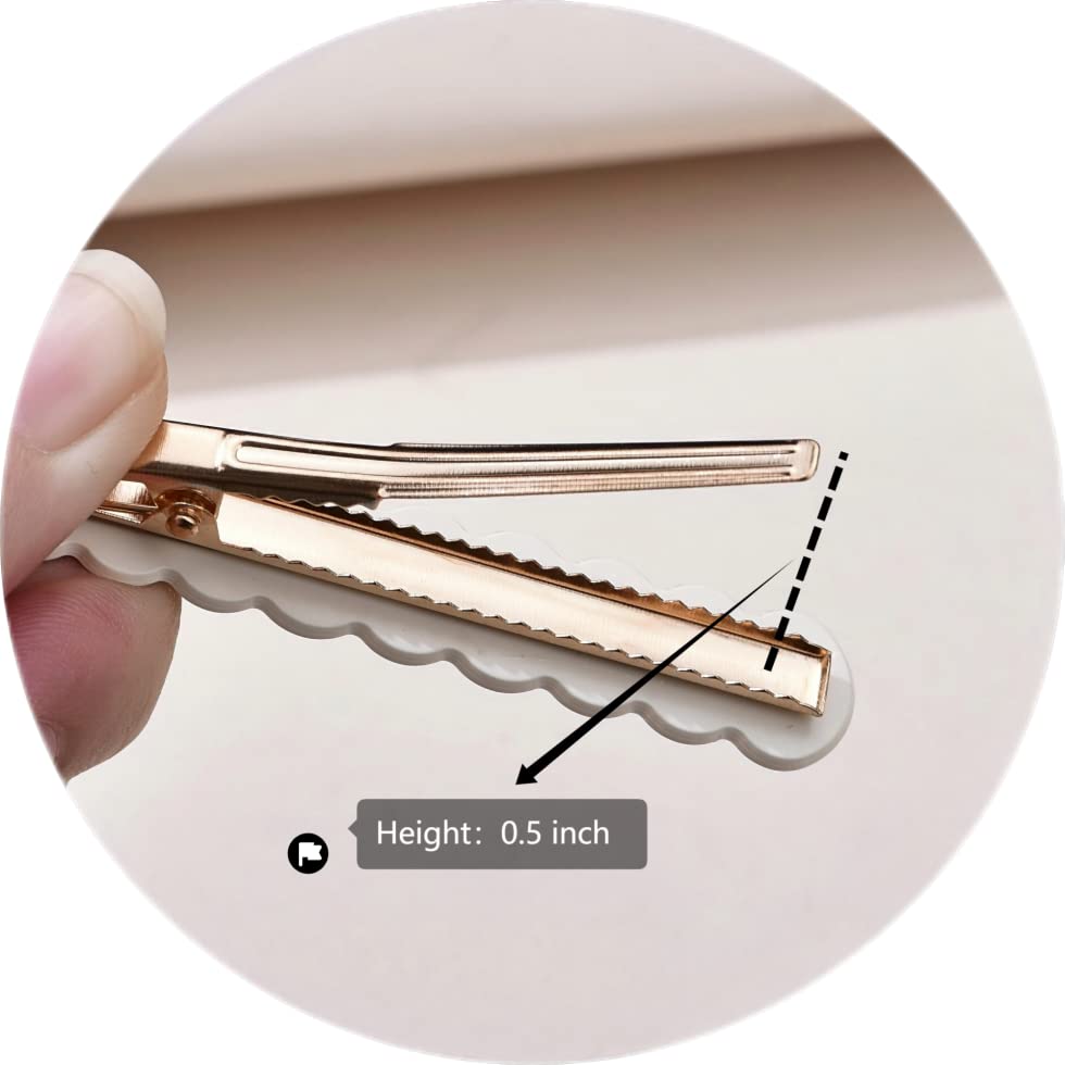 KAGNAL 8 Pcs Alligator Hair Clips for Women - Thin & Thick Hair Styling Accessories for Everyday Use