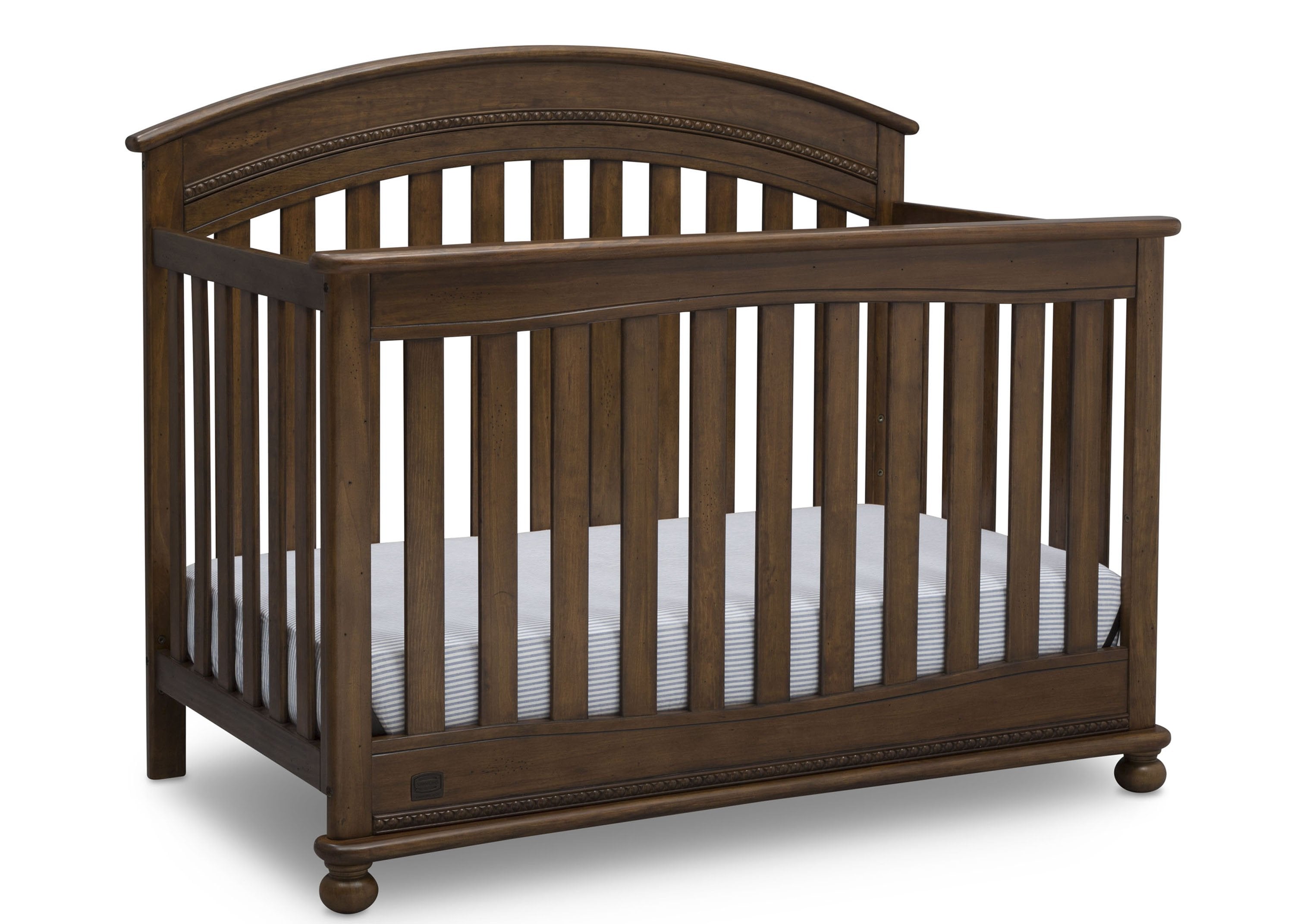 Aden 4-in-1 Convertible Baby Crib - Toddler Bed, Daybed & Full-Size Bed - Safe & Stylish Nursery Furniture for Newborns to Teens - Perfect for Bedrooms, Daycare & Guest Rooms