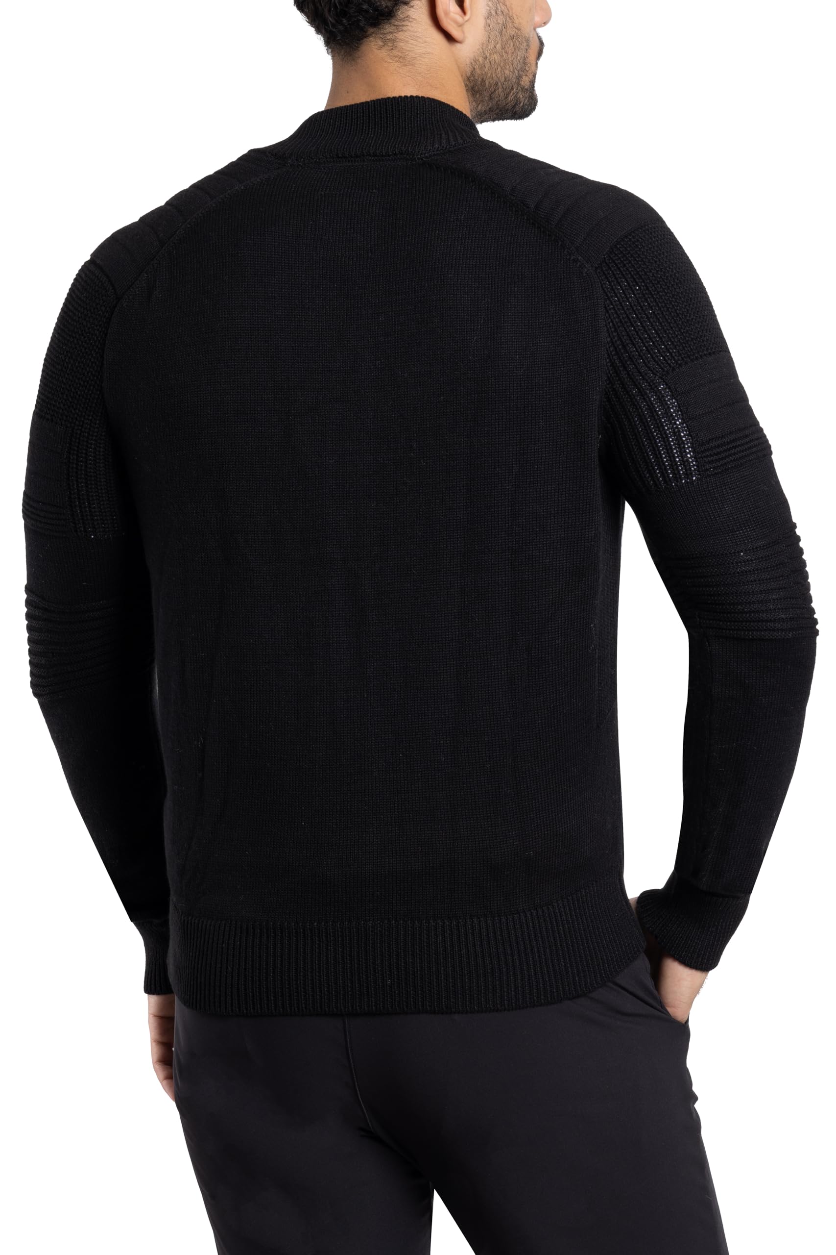 Men's X RAY Slim Fit Zip Up Cardigan Sweater - Lightweight Knit Jacket for Spring & Fall (Big & Tall Sizes) - Perfect for Casual Wear, Office & Outdoor Activities