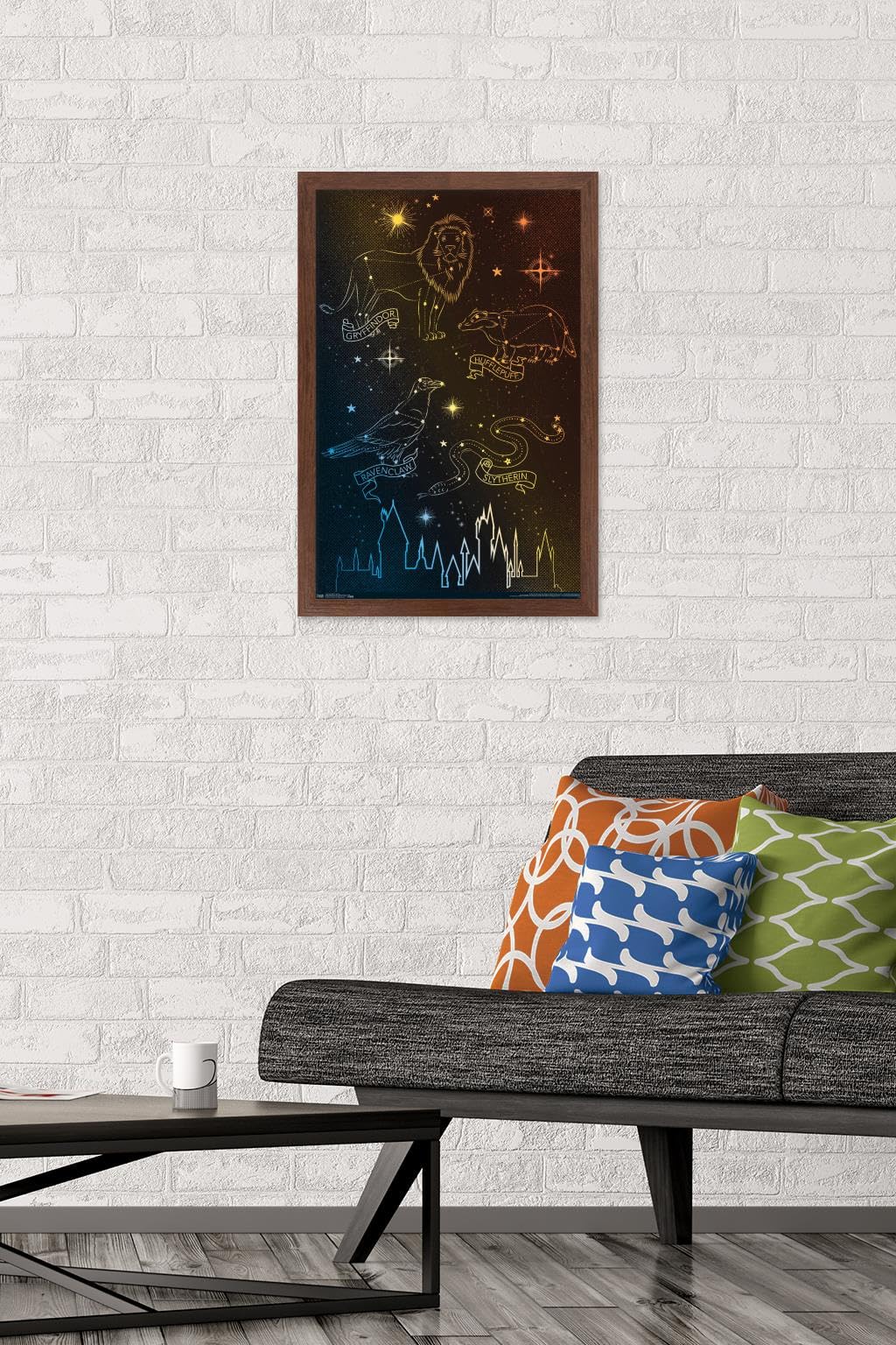 Trends International The Wizarding World: Harry Potter - Houses in the Stars Wall Poster, 14.725