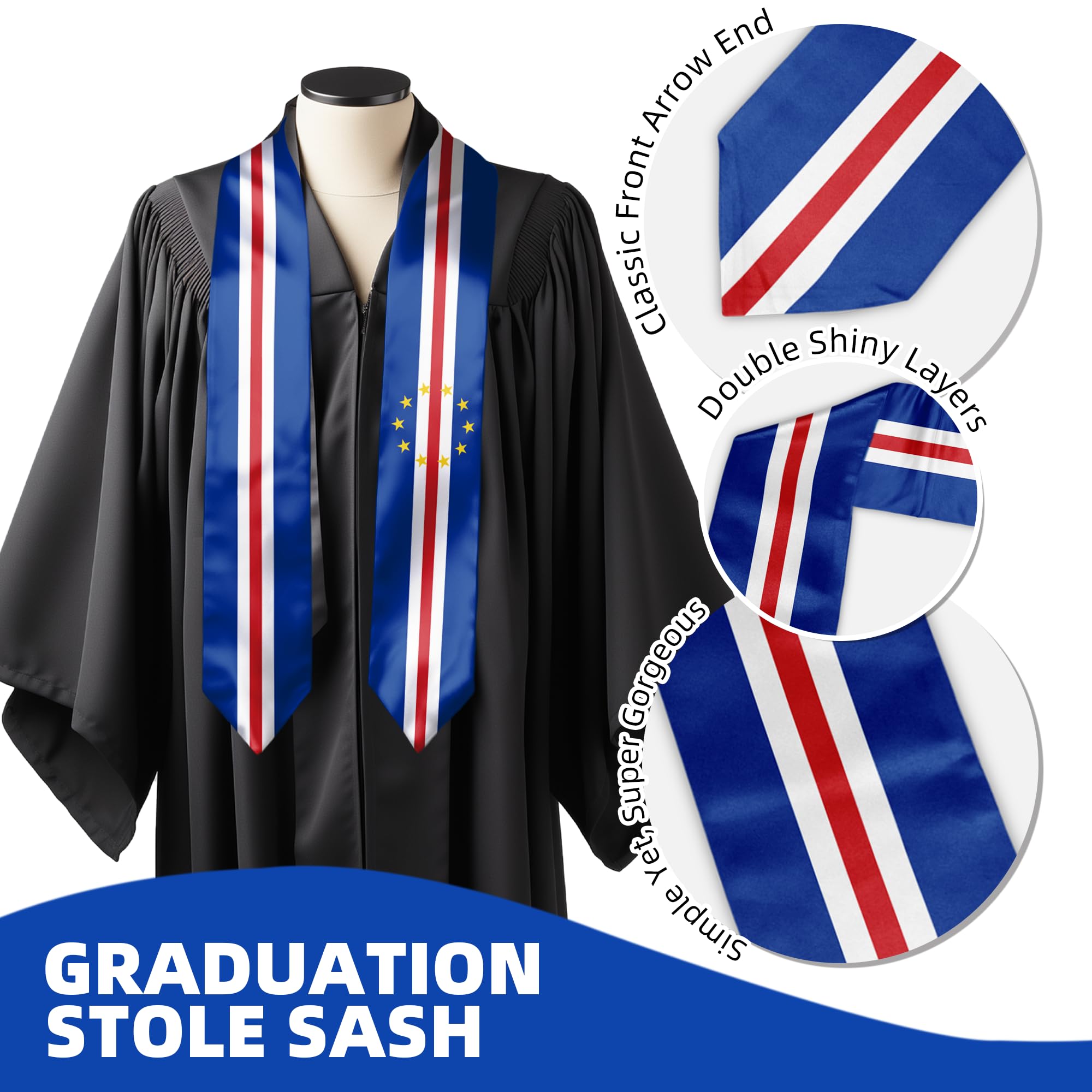 Unisex Graduation Stole Sash - 72