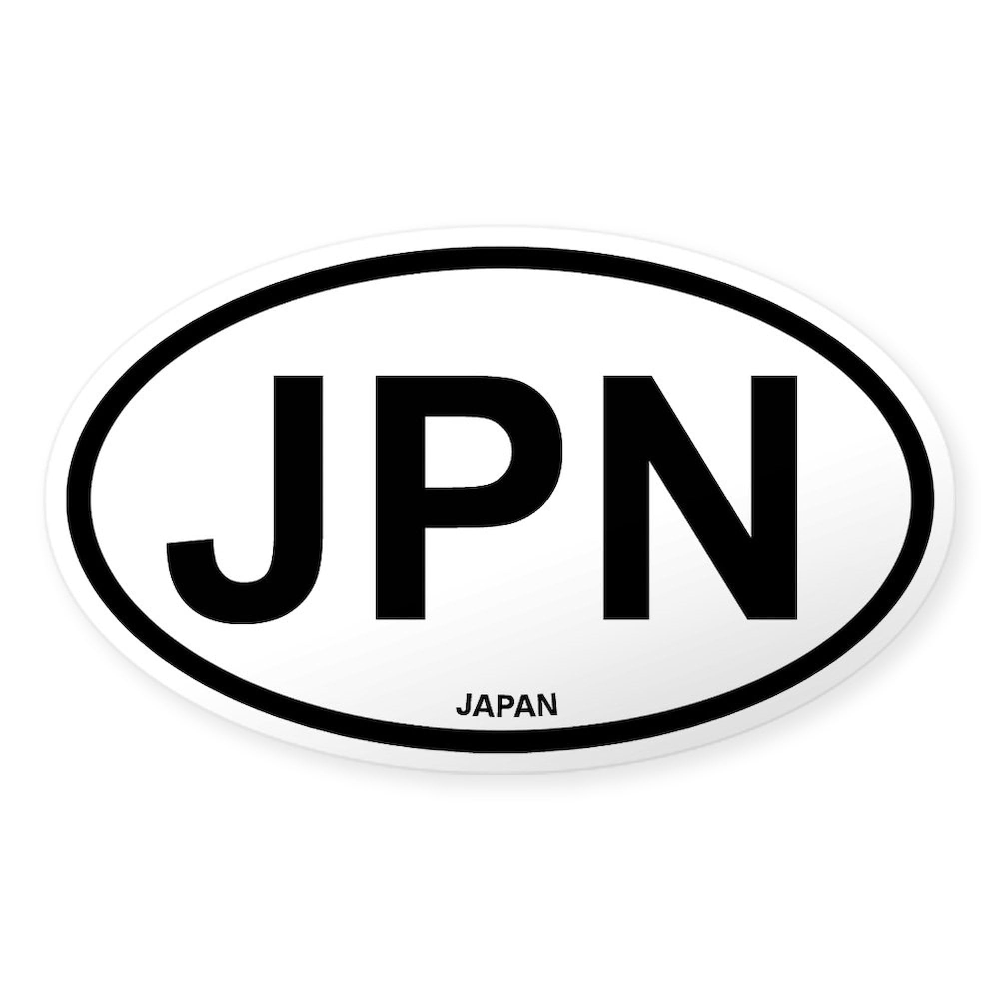 Japan Oval Car Bumper Sticker - Decal for Cars & Laptops