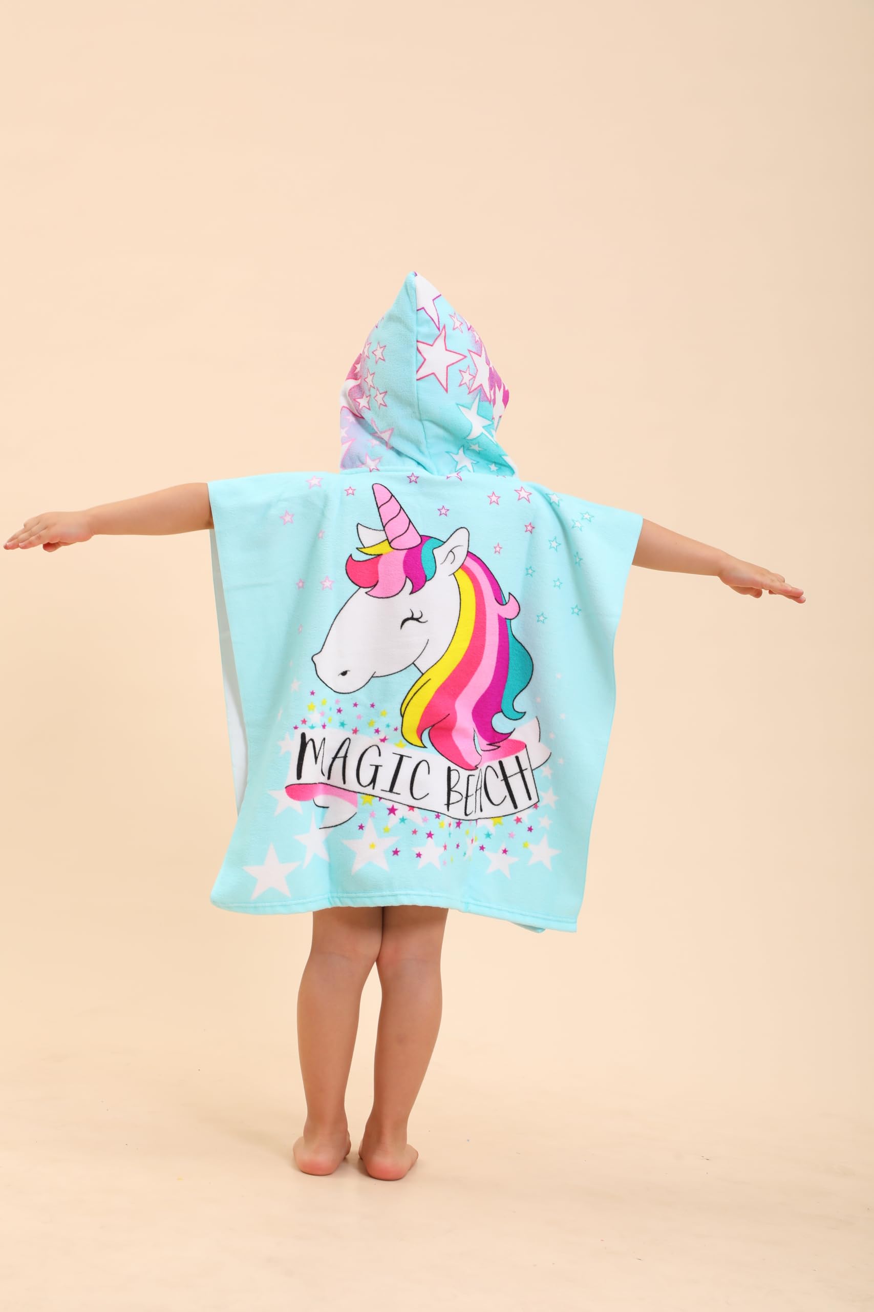 **Unicorn Hooded Towels for Kids - Soft & Absorbent Swim & Beach Towel for Boys & Girls (Ages 2-10) - Wearable Poncho Towel Robe for Pool, Beach & After Bath**    *(Perfect for Swimming Lessons, Beach Trips & Cozy Post-Bath Snuggles!)*