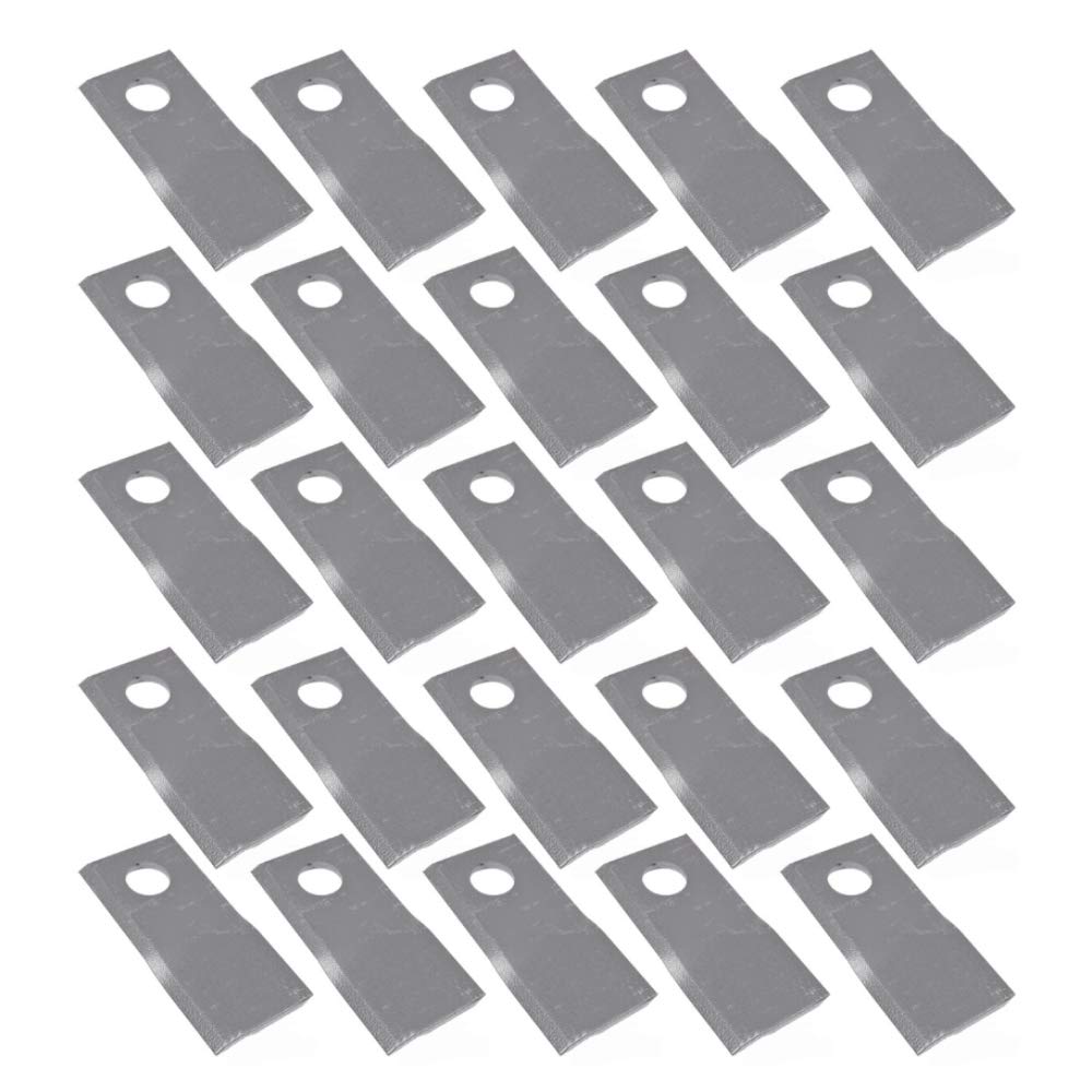 RAParts 139889 (25) Right Hand Disc Mower Blades - Compatible with Krone 323 Shaft Drive Disc Mower - Durable Replacement Blades for Hay Cutting & Field Maintenance