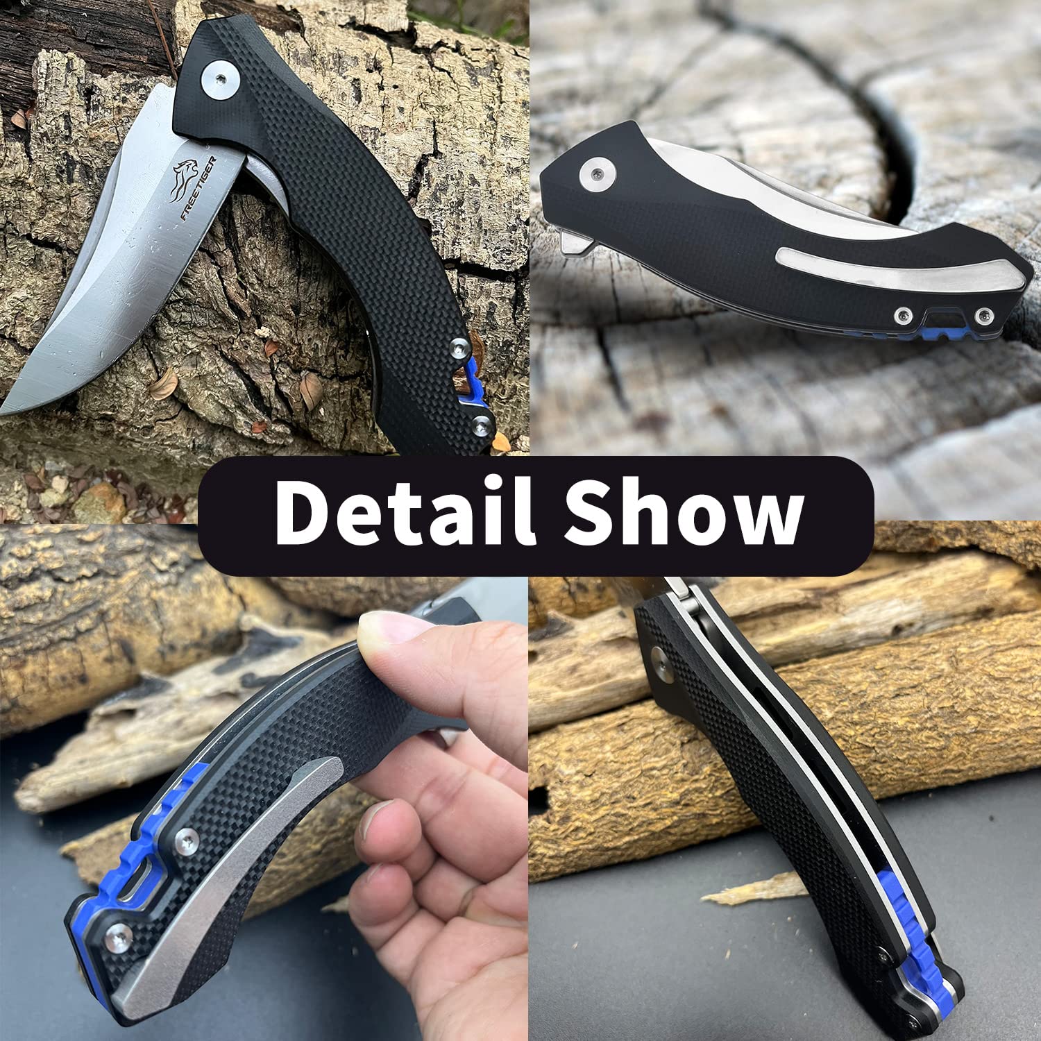 Foldable Pocket Knife (FT711) - D2 Steel 3.62