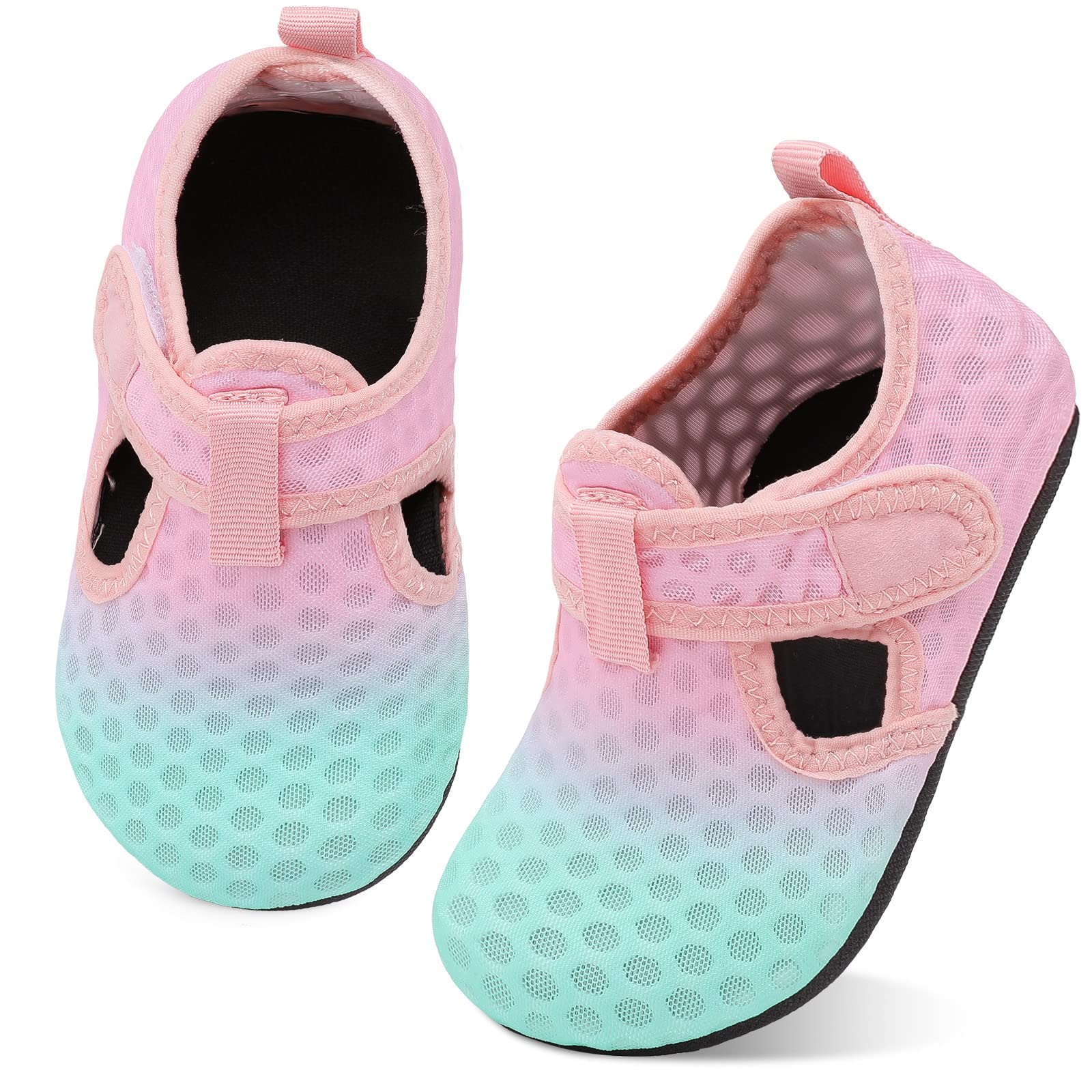 LeIsfIt Toddler Water Shoes for Girls & Boys - Non-Slip Swim Beach Shoes, Baby Barefoot Aqua Socks for Kids - Perfect for Pool, Beach, Water Parks & Outdoor Activities