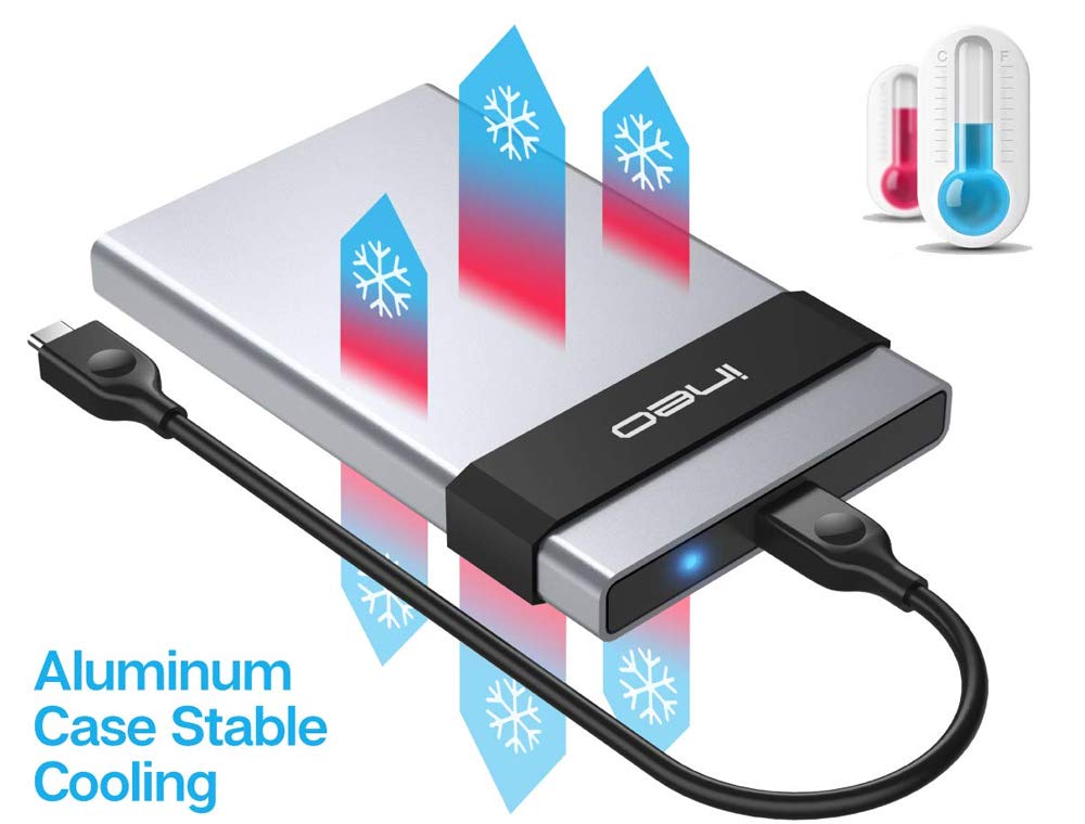 Avolusion Ineo 960GB (1TB) USB 3.1 Portable External SSD with Free 64GB Flash Drive - Ultra Speed 550MB/s Read/Write - 6 Year Warranty - Perfect for Data Backup, Gaming & Travel Storage