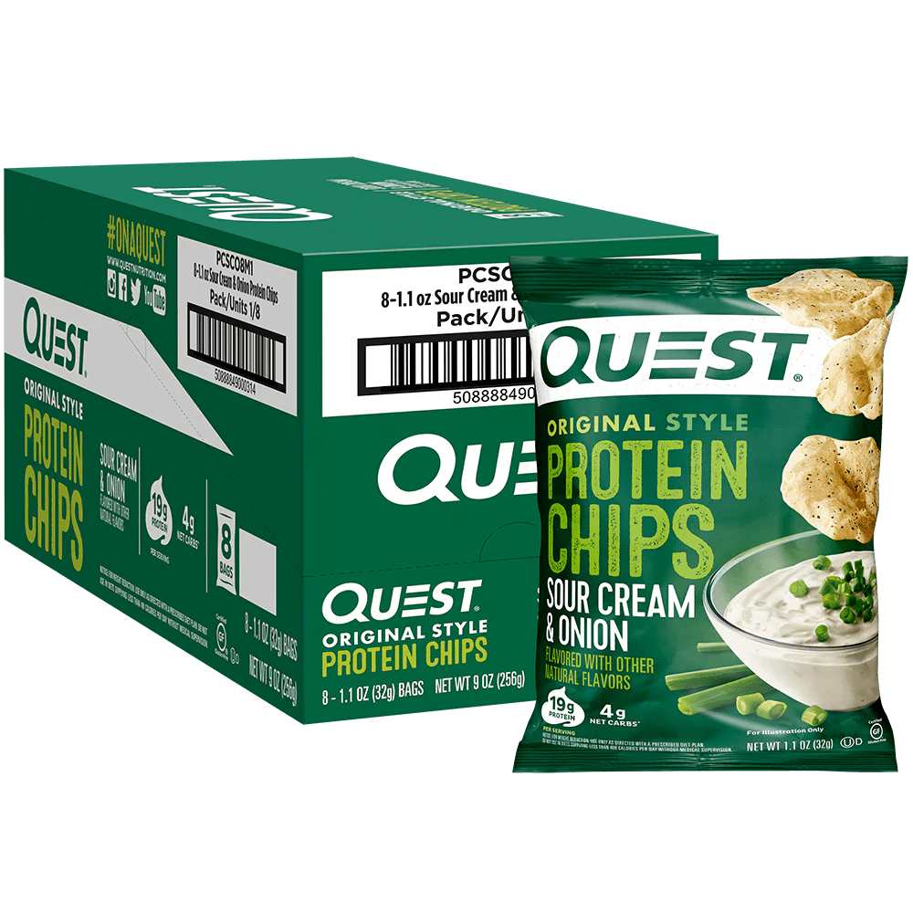 Quest Tortilla Style Protein Chips - 8 Pack | High Protein Low Carb Snacks for Keto Diet, Weight Loss & On-the-Go Healthy Eating