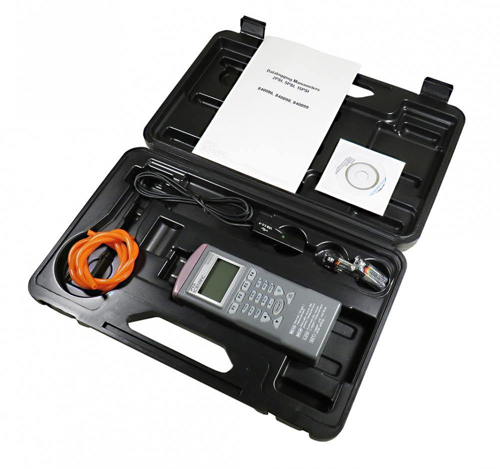Digital Data Logging Manometer - High Accuracy Pressure Gauge for HVAC, Industrial & Laboratory Use | Perfect for Monitoring & Recording Pressure in Real Time