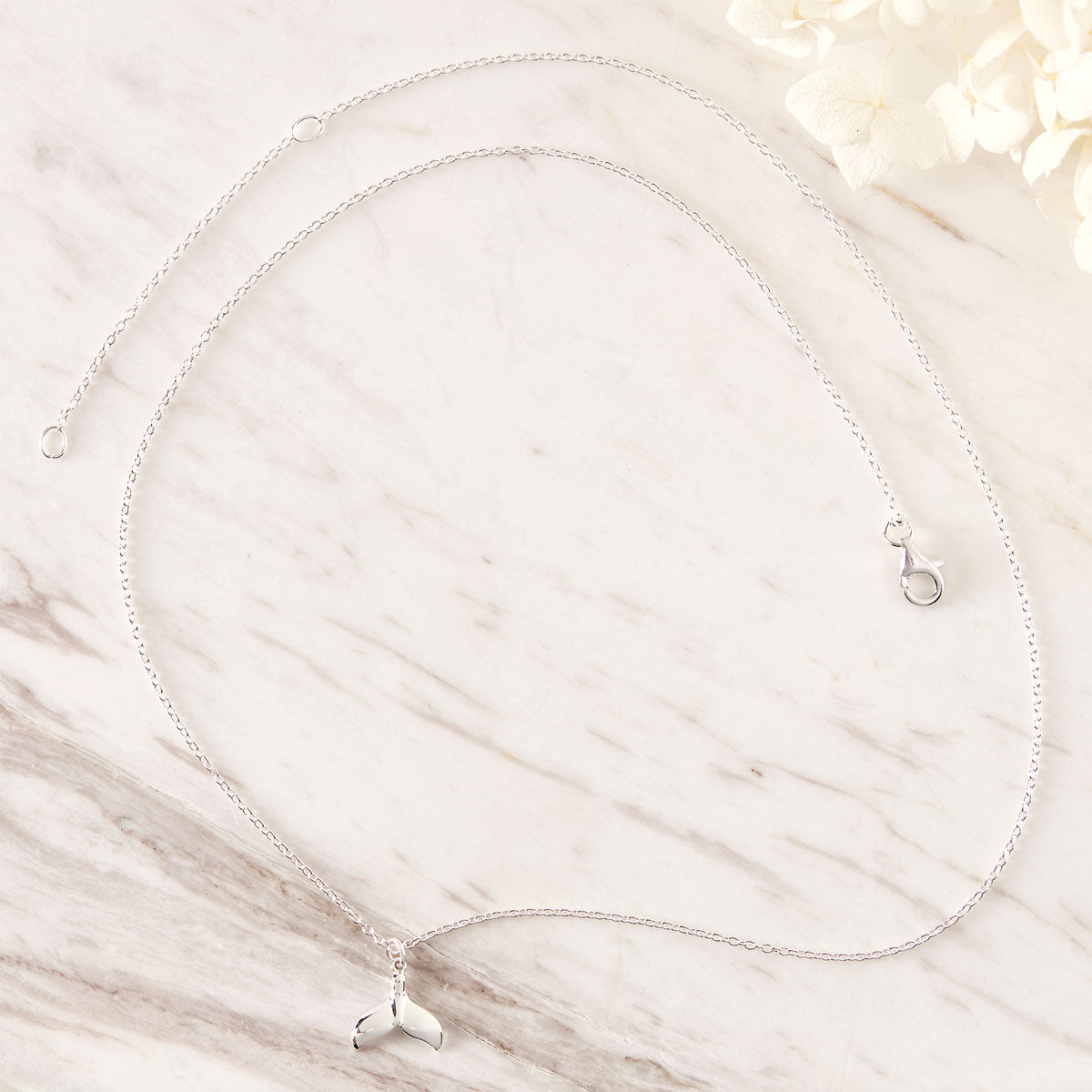 Avalon Whale Tail Necklace - Sterling Silver Ocean Jewelry for Women, Perfect Gift for Beach Lovers & Marine Life Enthusiasts | Wear to Beach Parties, Vacations & Boho Chic Outfits