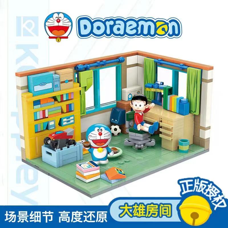 Keeppley K20402 Doraemon Nobita's Room Building Blocks Set - Japanese Anime Model Kit for Kids & Adults, Perfect for Home Decoration & Gift Giving