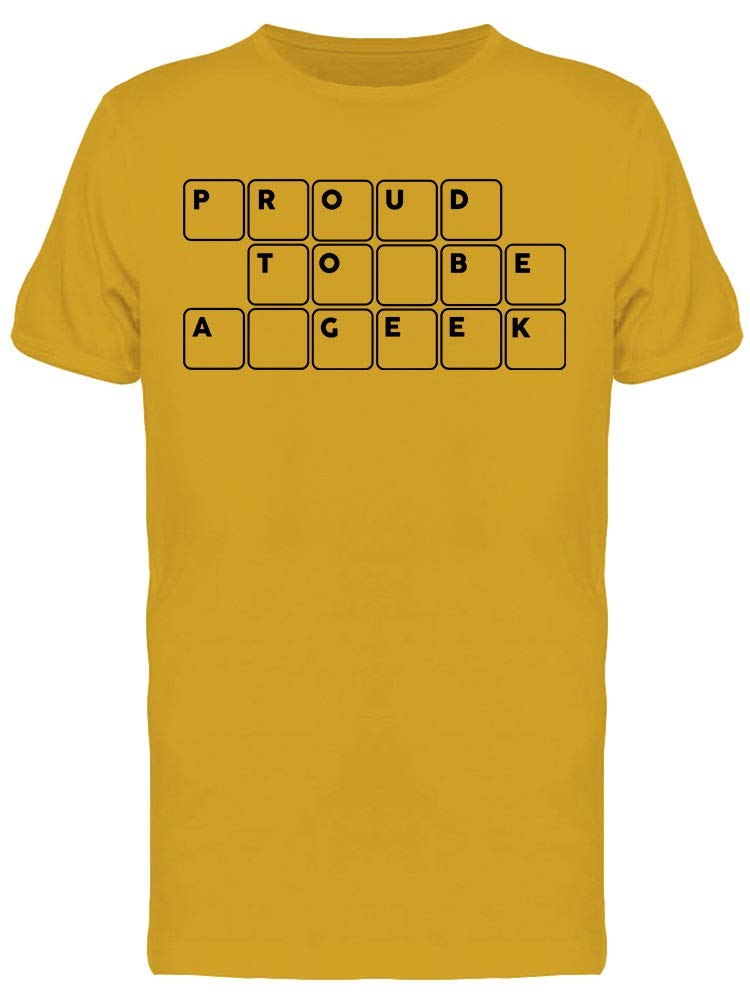 Funny Geek Keyboard Graphic Men's T-Shirt - Proud Nerd Humor Tee for Tech Lovers & Programmers - Perfect for Coding, Gaming & Comic Conventions