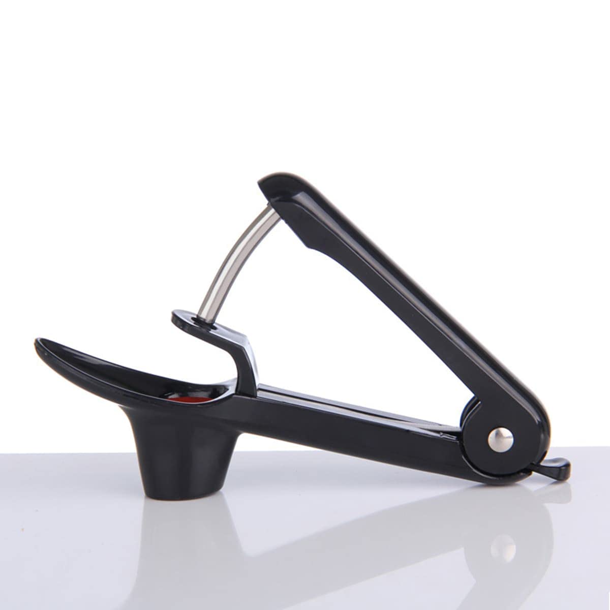 2-Pack Cherry Pitter Tool - Stainless Steel Cherry Pit Remover & Multi-Functional Fruit Corer for Cherries, Olives, Plums - Perfect for Jam Making, Baking and Canning (Black)