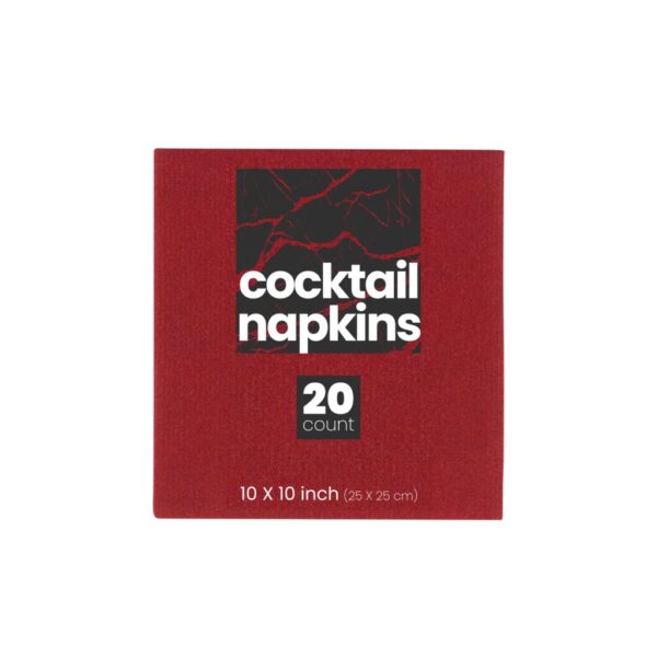 Premium Disposable Paper Napkins 20-Pack - Soft & Absorbent Red Dinner Napkins for Parties, BBQs, Picnics & Everyday Dining