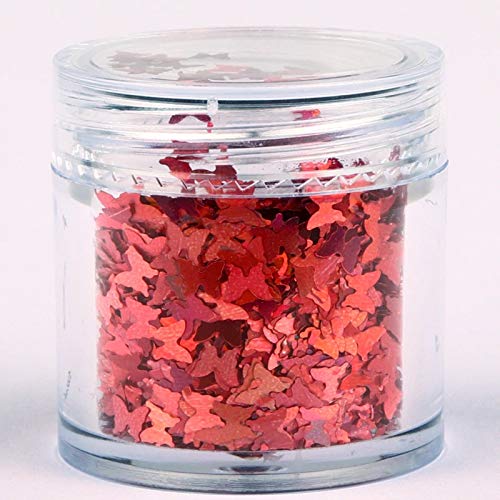 3D Holographic Nail Glitter Flakes - Butterfly Shapes for DIY Manicure & Nail Art Decor