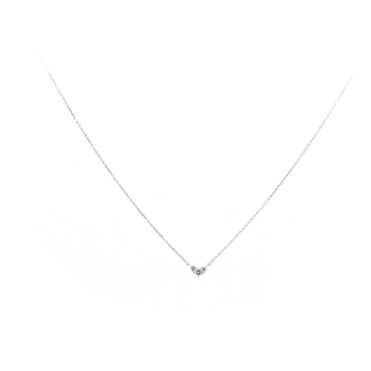 4℃ Diamond PT850 Necklace for Women - 18K White Gold Pendant Jewelry Gift for Anniversary, Valentine's Day & Special Occasions | Elegant Everyday Wear & Formal Events
