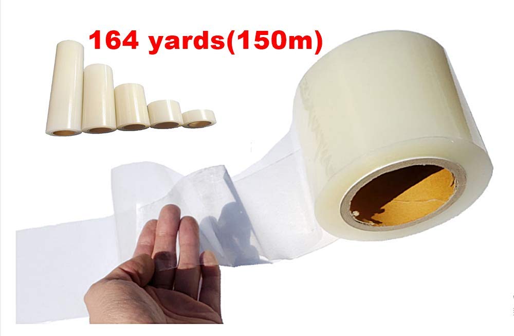 No Residue Removable Adhesive Protective Tape - Scratch Resistant Film Roll for Glass, Metal, Plastic Surfaces (19.6