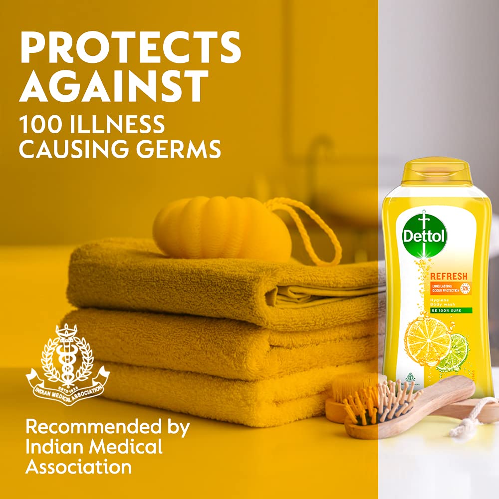 Dettol Antiseptic Liquid 1000ml - First Aid, Surface Disinfection & Personal Hygiene | Antibacterial Body Wash 250ml for Men & Women | Soap-Free Shower Gel with 12h Odor Protection | Ideal for Home, Gym & Travel Hygiene