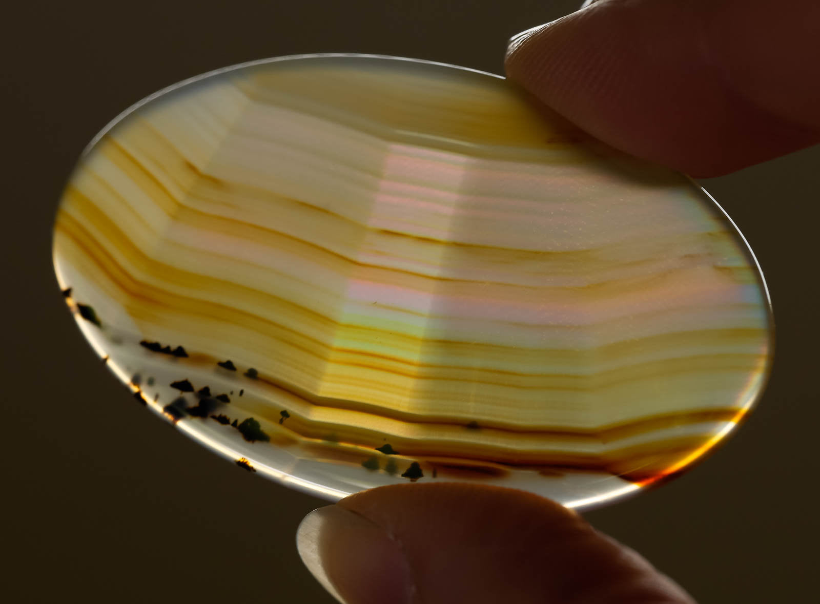 IRIS AGATE Crystal Cabochon Oval - Natural Gemstone for Jewelry Making, Healing Crystals & DIY Crafts - Perfect for Pendants, Rings & Spiritual Decor (Item #37864)